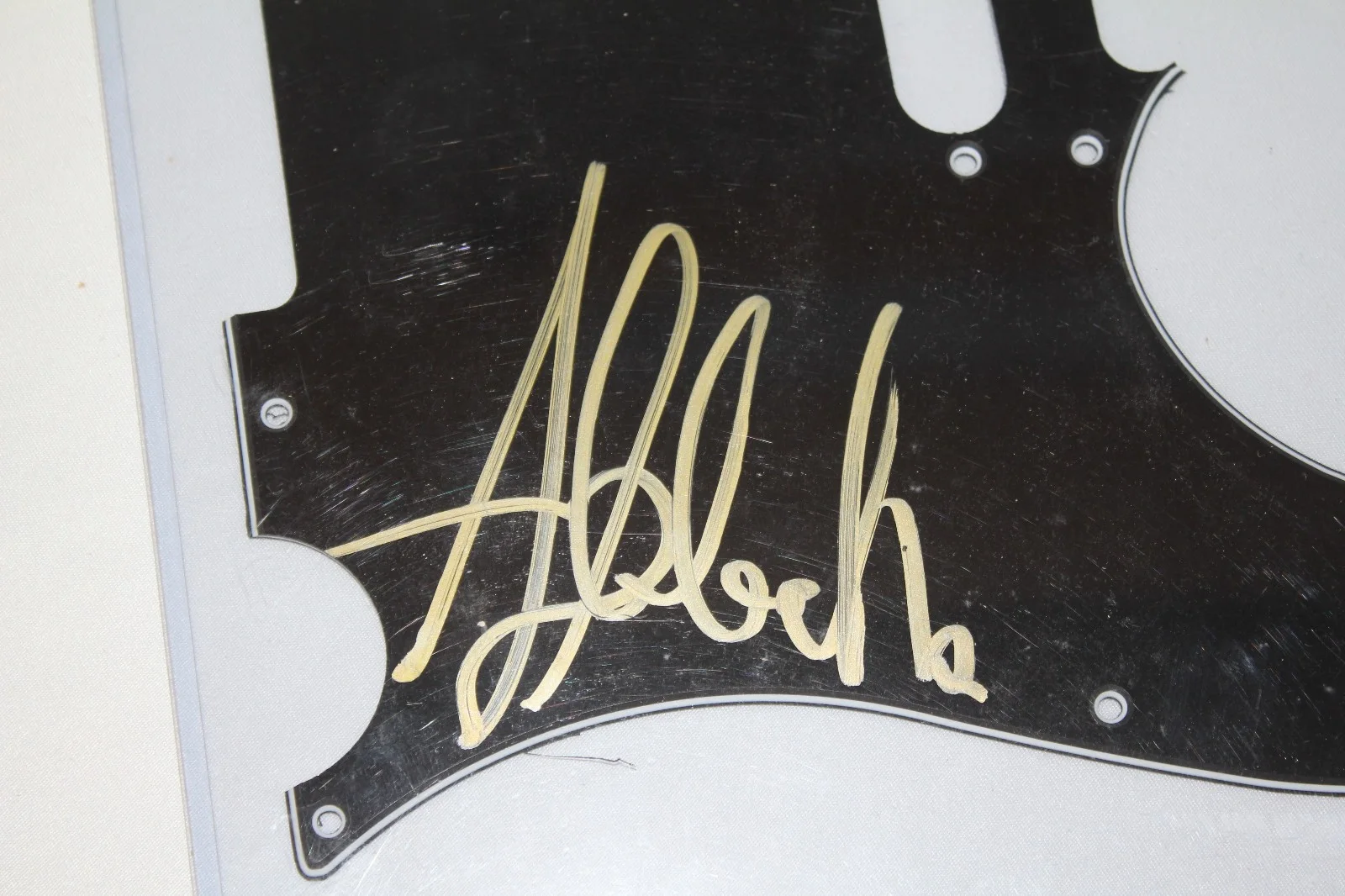 Abbath Doom Occulta REAL Hand SIGNED Guitar Pickguard COA Autographed 2016, image 2