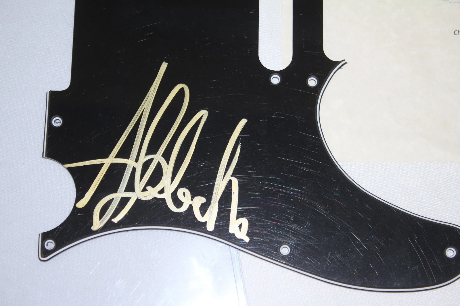 Abbath Doom Occulta REAL Hand SIGNED Guitar Pickguard COA Autographed 2016, image 5