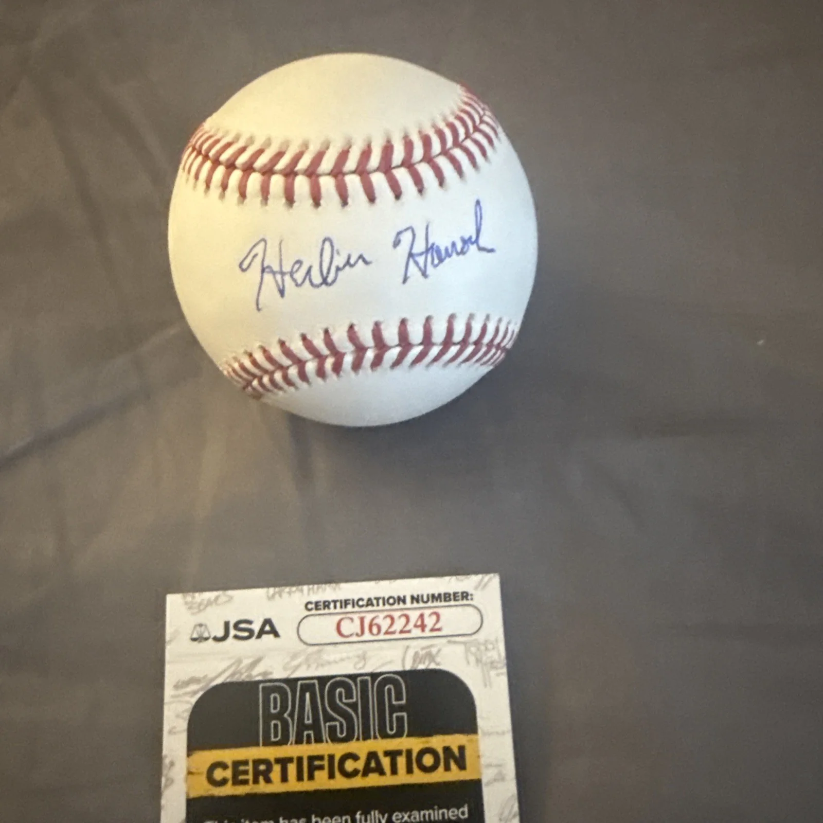 Herbie Hancock signed Autographed ROMLB baseball music Jazz JSA Certified, изображение 2
