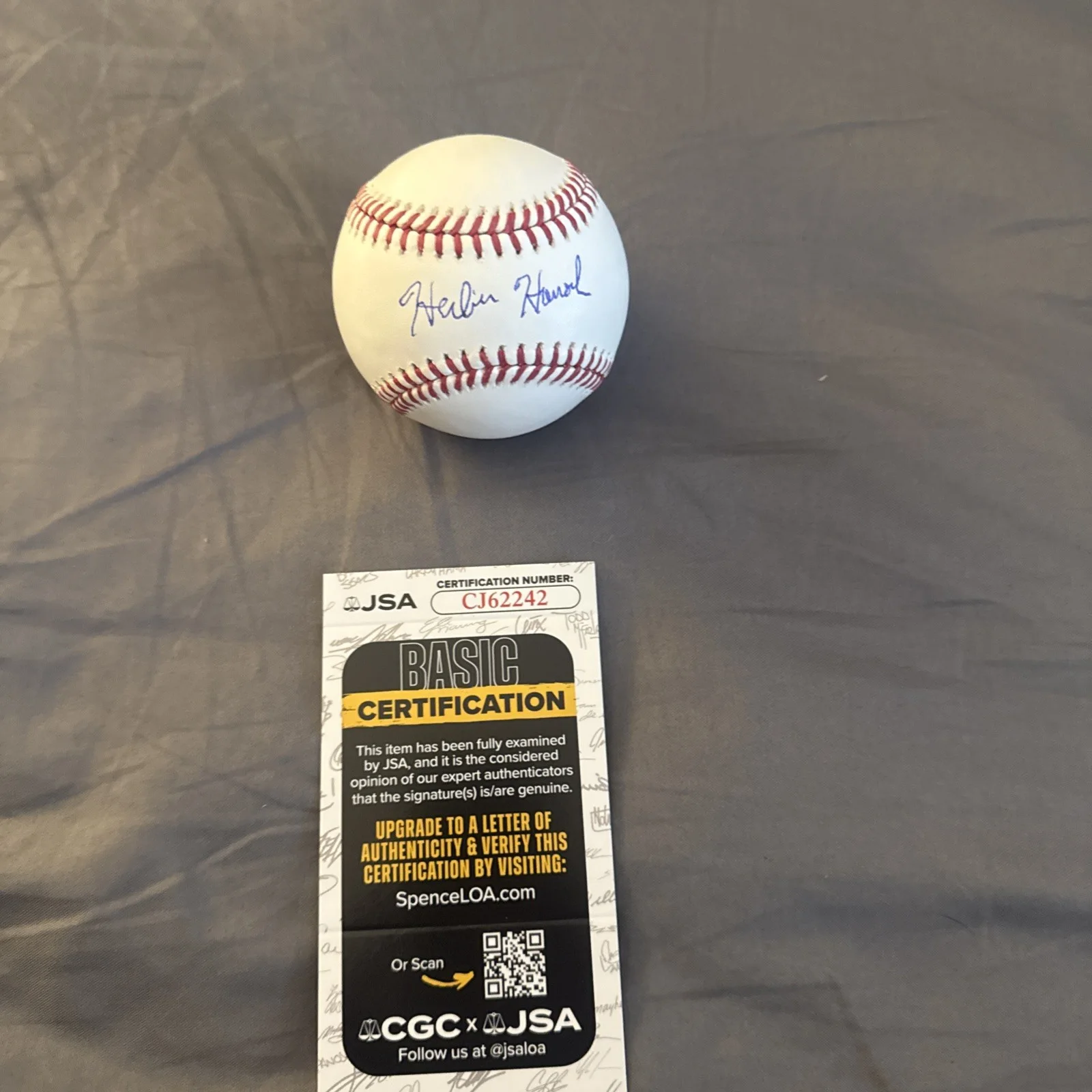 Herbie Hancock signed Autographed ROMLB baseball music Jazz JSA Certified, изображение 4