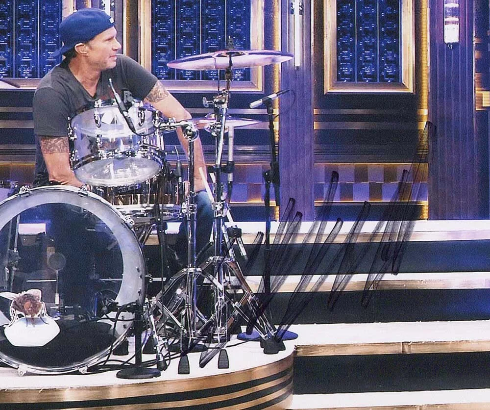 Will Ferrell — Will Ferrell signed "DRUM OFF vs CHAD SMITH " 8x10 Photo PROOF Rare JSA COA, image 5