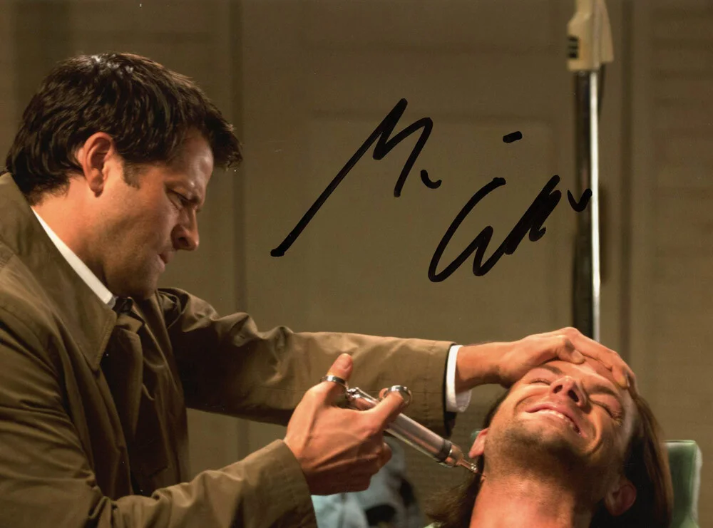 MISHA COLLINS — Misha Collins signed "SUPERNATURAL" 8x10 Photo j EXACT PROOF Castiel ACOA COA, image 5