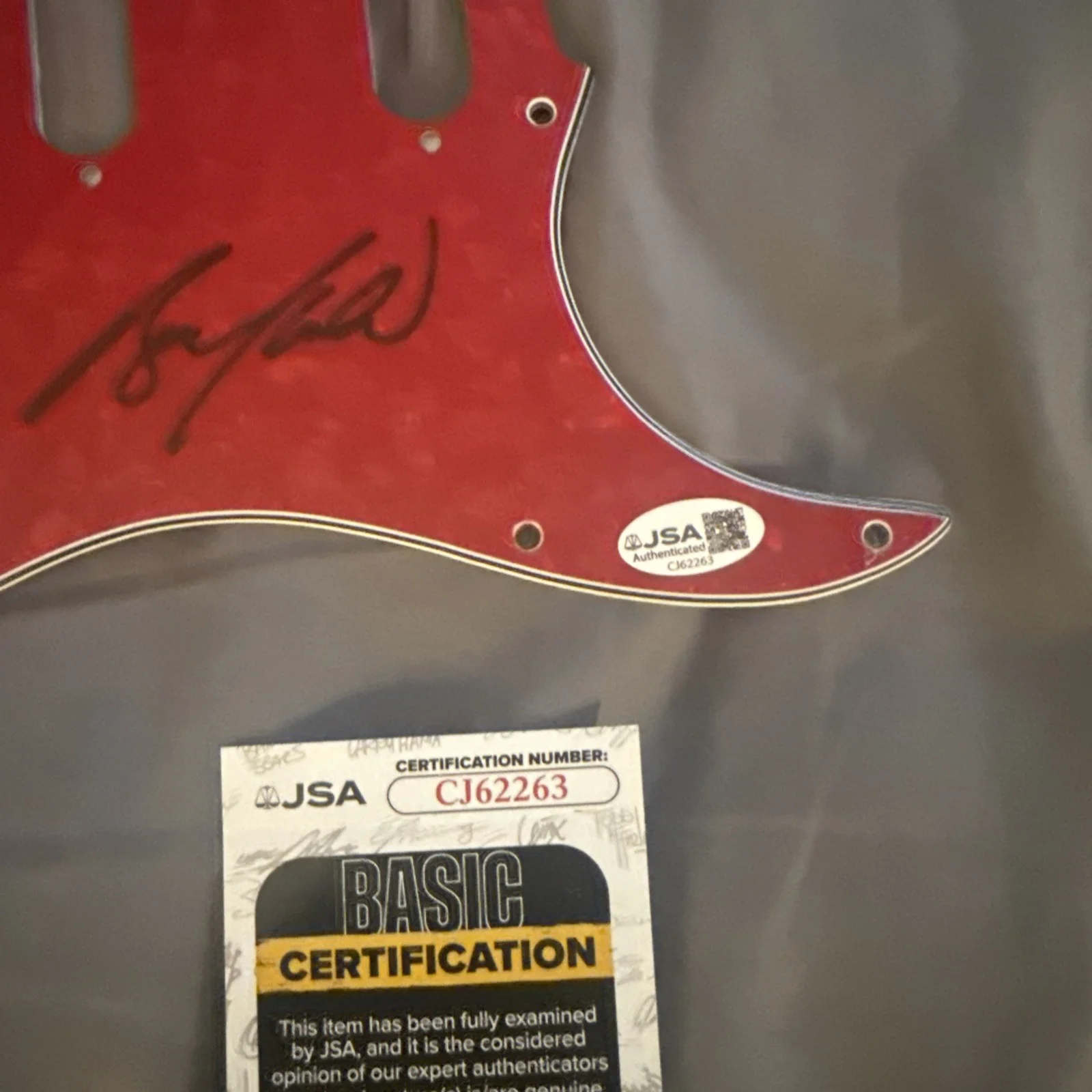 Bruce Kulick Hand Signed Guitar Pick Guard Kiss Autographed JSA Certified, изображение 5
