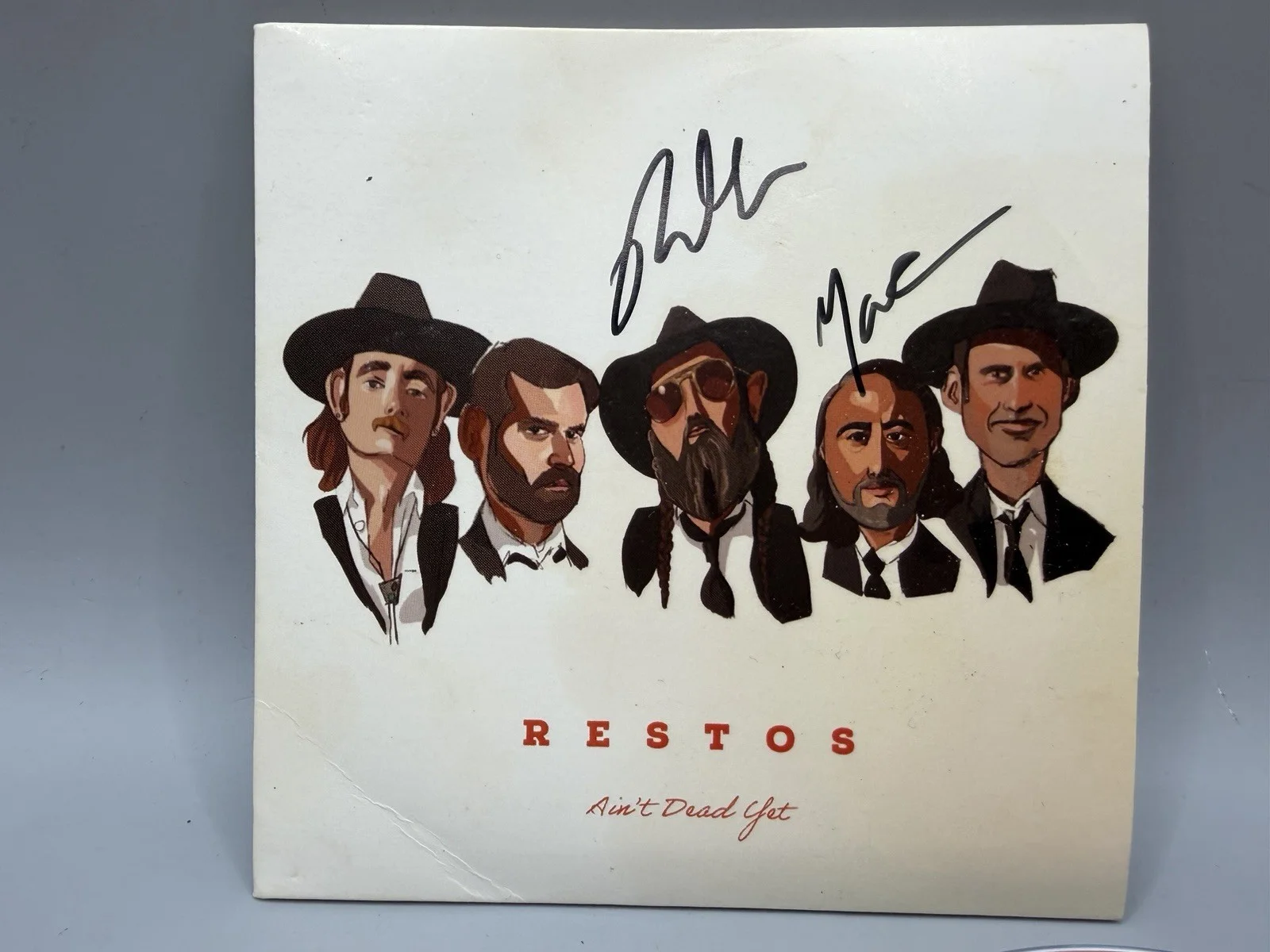 Restos Ain’t Dead Yet CD Signed Cover With Sticker Autographed, image 2