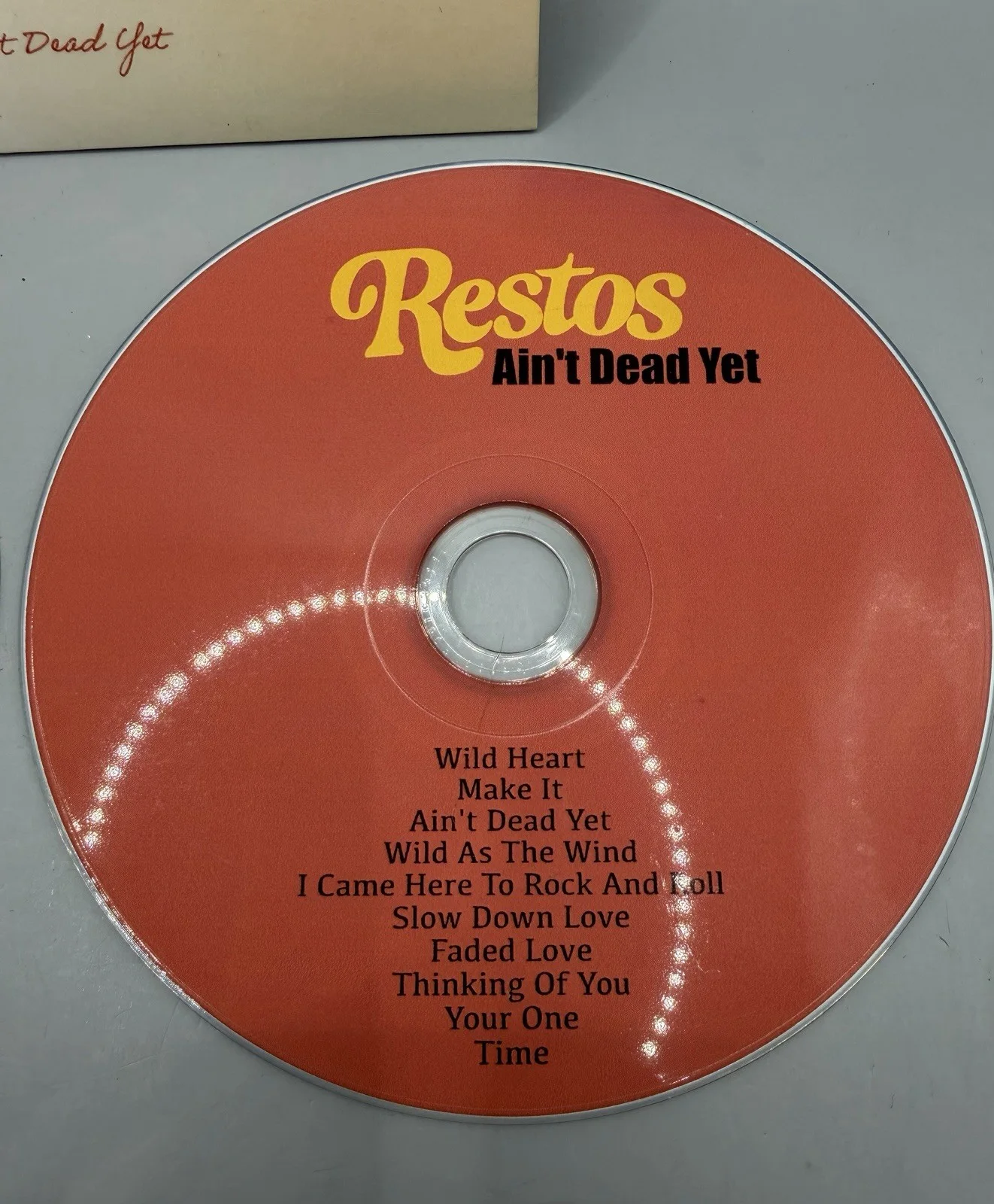 Restos Ain’t Dead Yet CD Signed Cover With Sticker Autographed, image 3