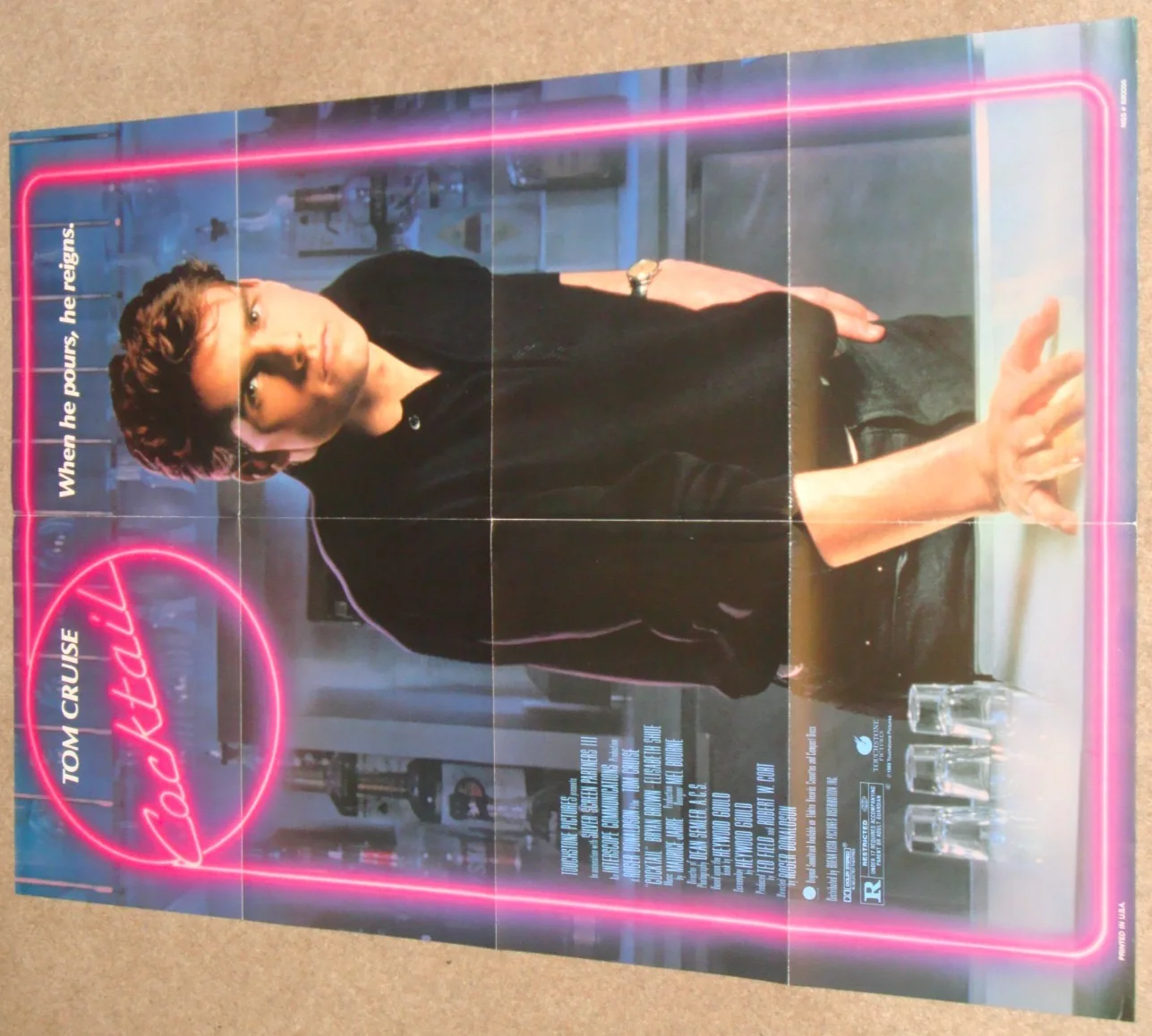 COCKTAIL - Tom Cruise - 1988 US original 27x40 One Sheet film poster, изображение 2