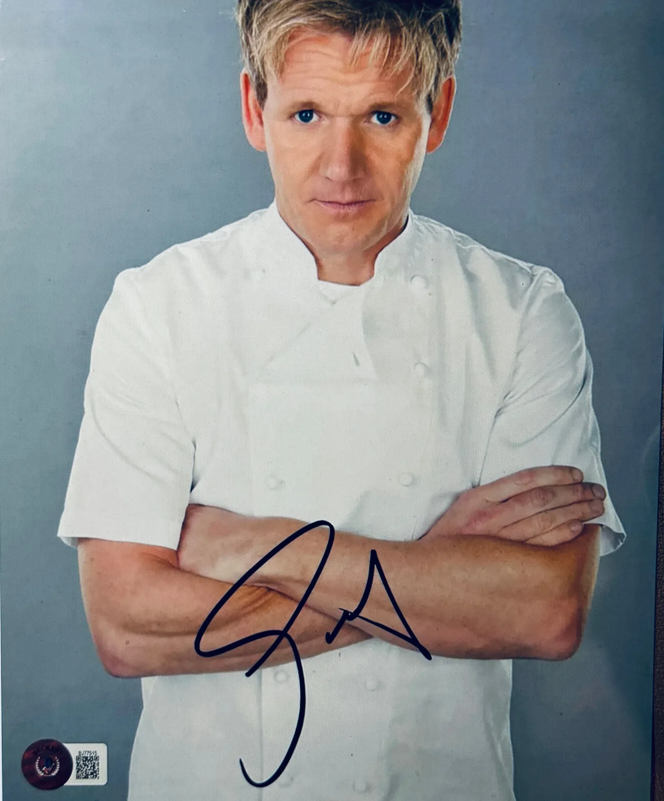 Gordon Ramsay — Gordon Ramsay Signed (BAS) Hell's Kitchen Autographed 8x10 BECKETT Certified, image 3