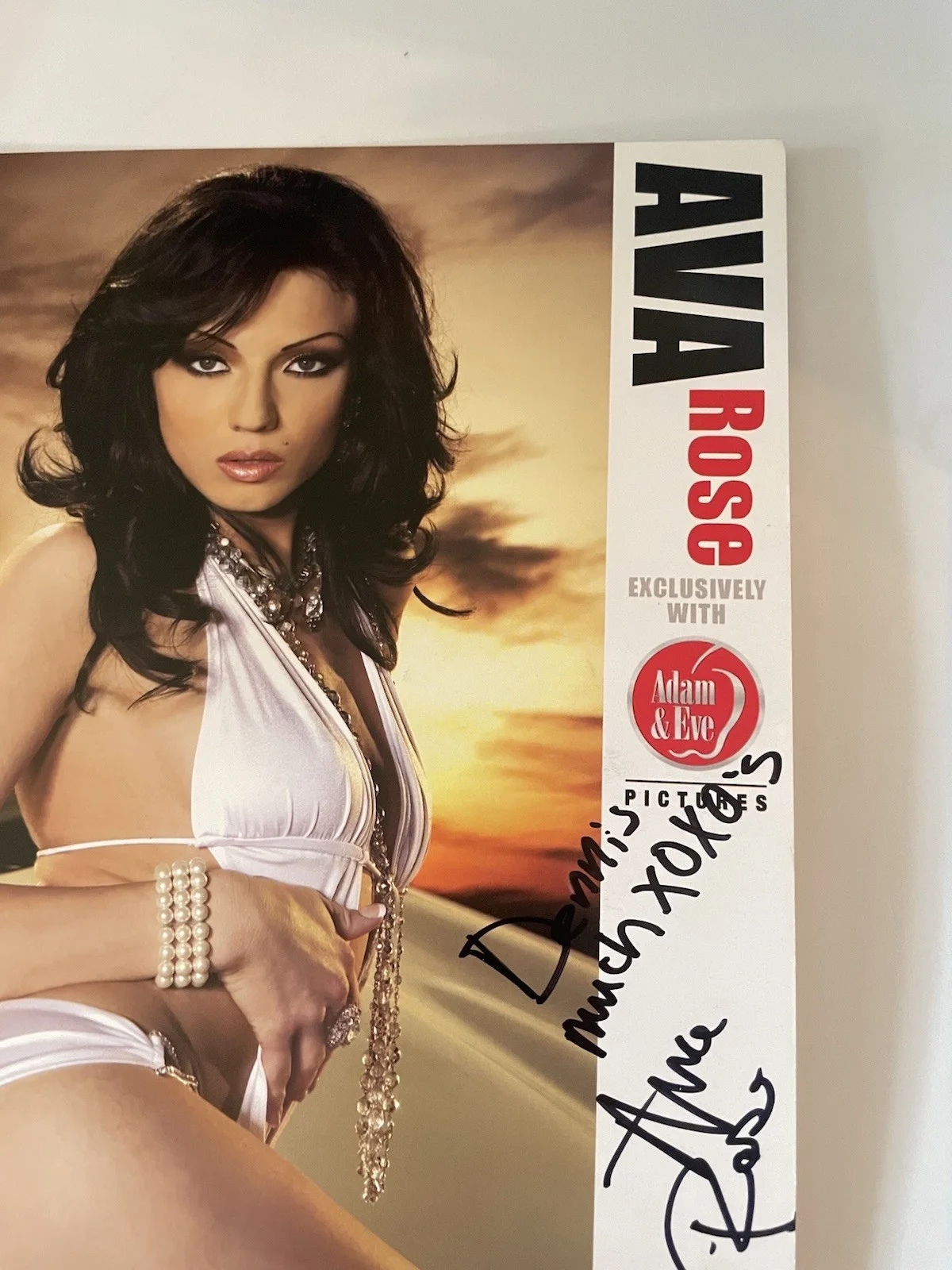 Ava Rose — Ava Rose Adult Film Star Signed Promo Slick 8" x 10", изображение 2