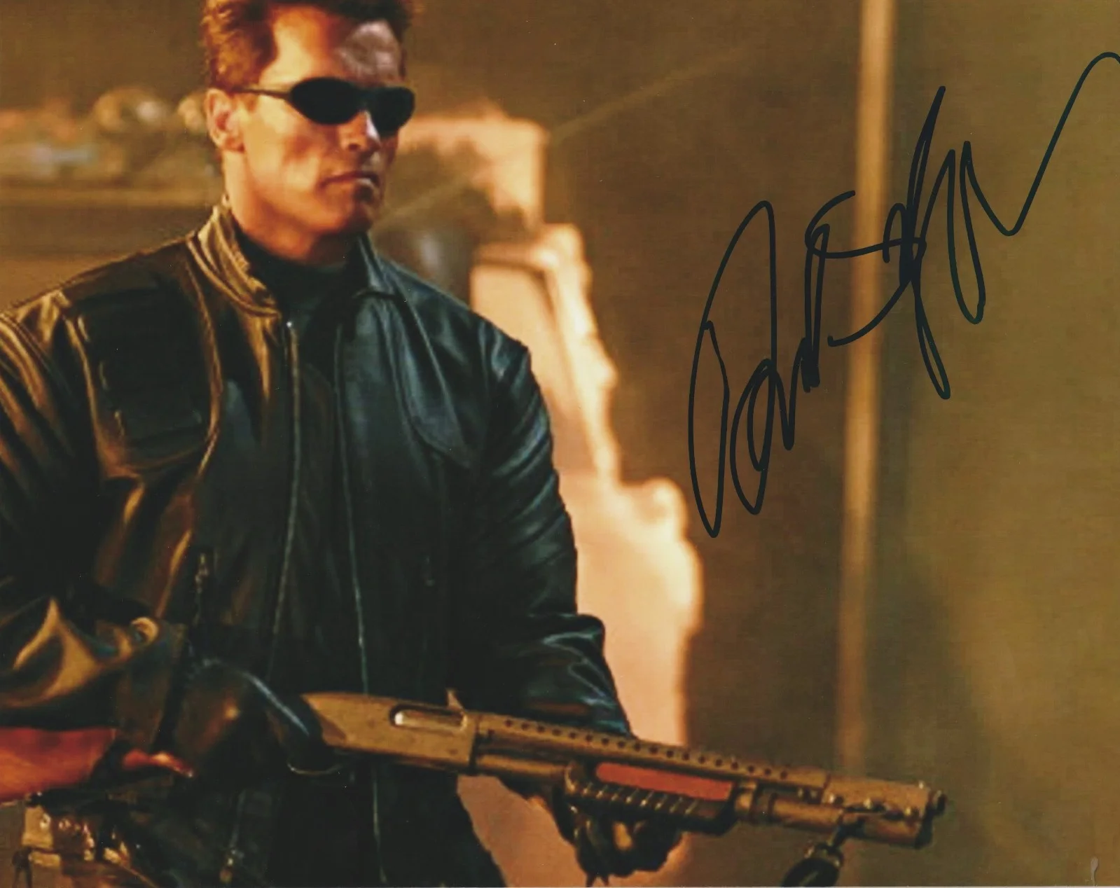 Arnold Alois Schwarzenegger The Austrian Oak — Arnold Alois Schwarzenegger ‘The Terminator’ Signed Auto 10x8 Photo #2 W/COA