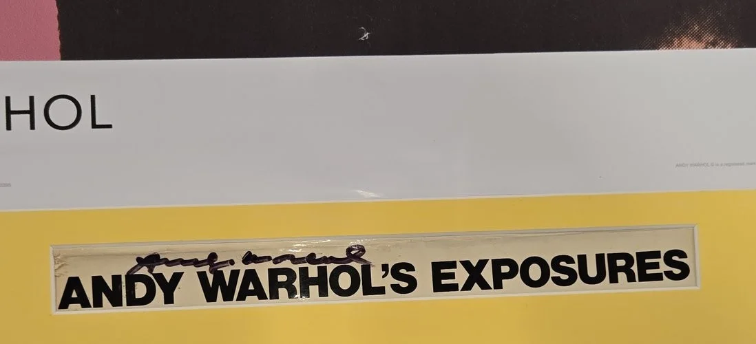Andy Warhol Signed Marilyn Monroe Poster Display Framed 27x40, image 2
