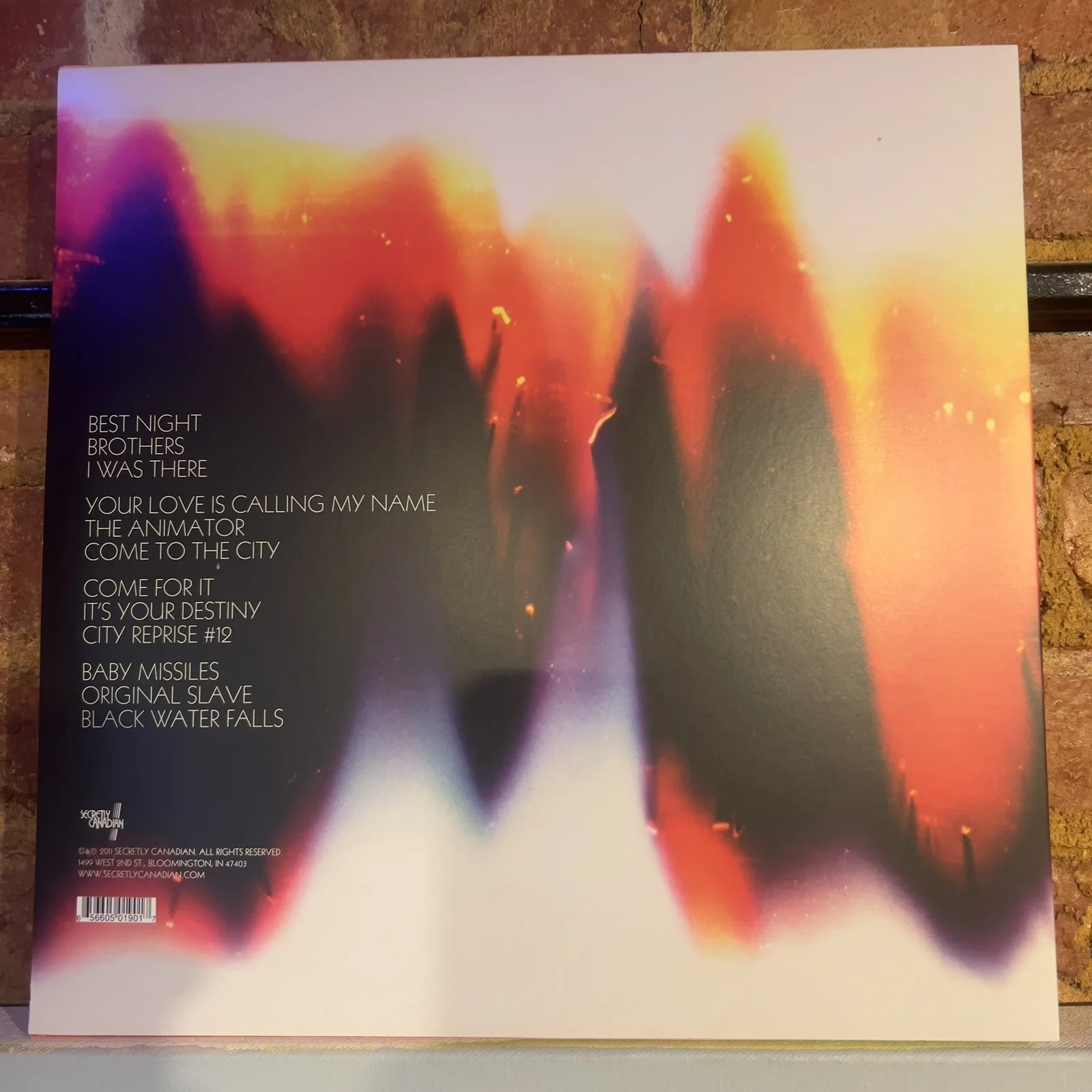 (SIGNED) The War on Drugs Slave Ambient Vinyl Autographed Jacket, изображение 2