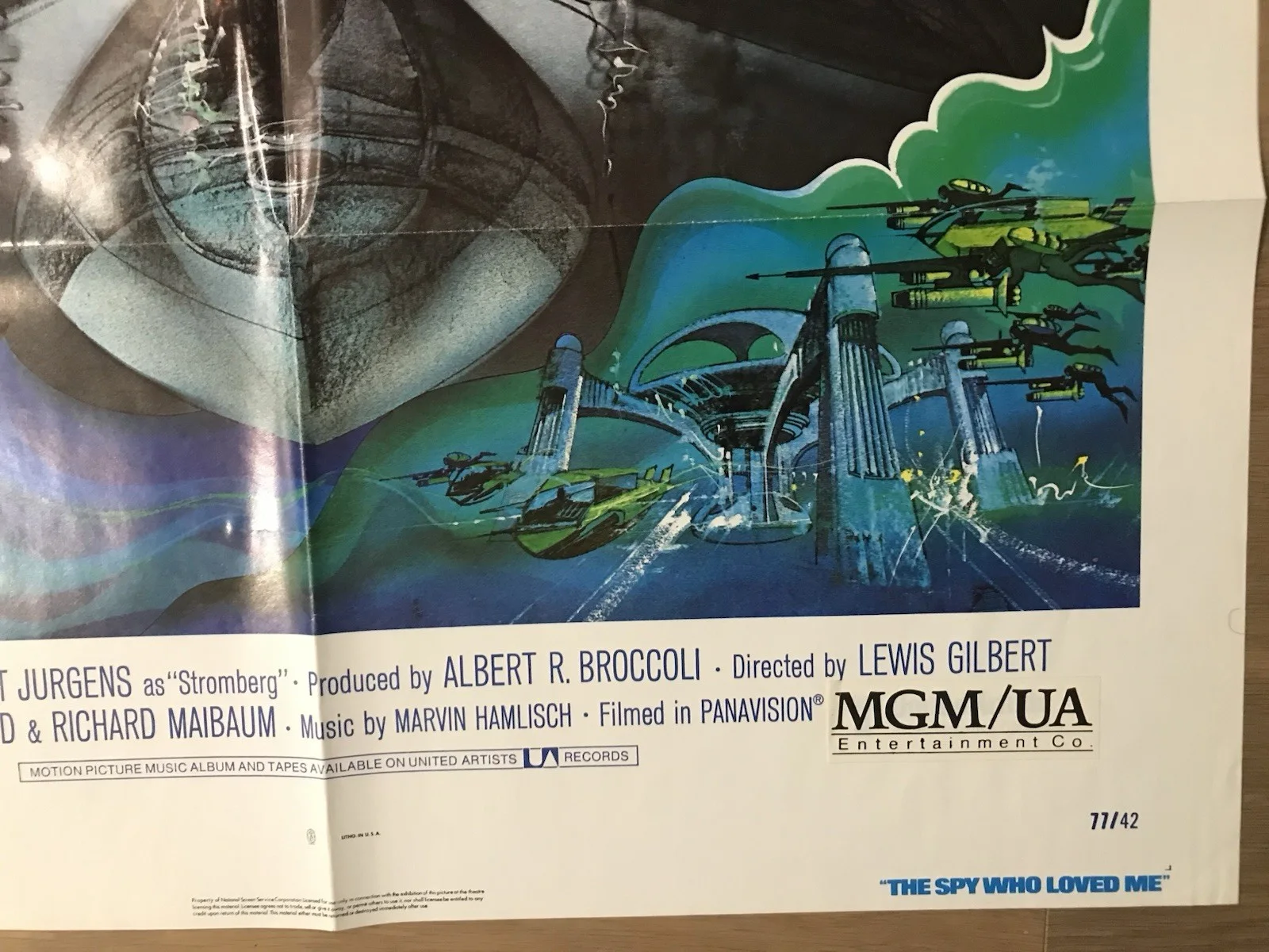 The Spy Who Loved Me (1977), James Bond, Original US Movie Poster, изображение 2