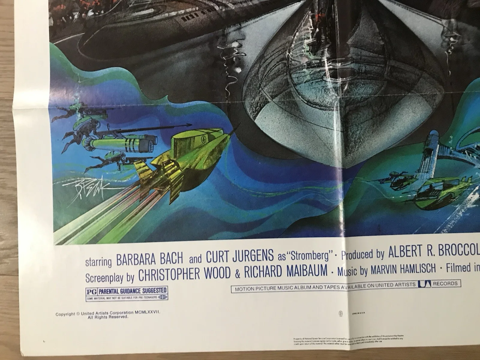 The Spy Who Loved Me (1977), James Bond, Original US Movie Poster, изображение 3