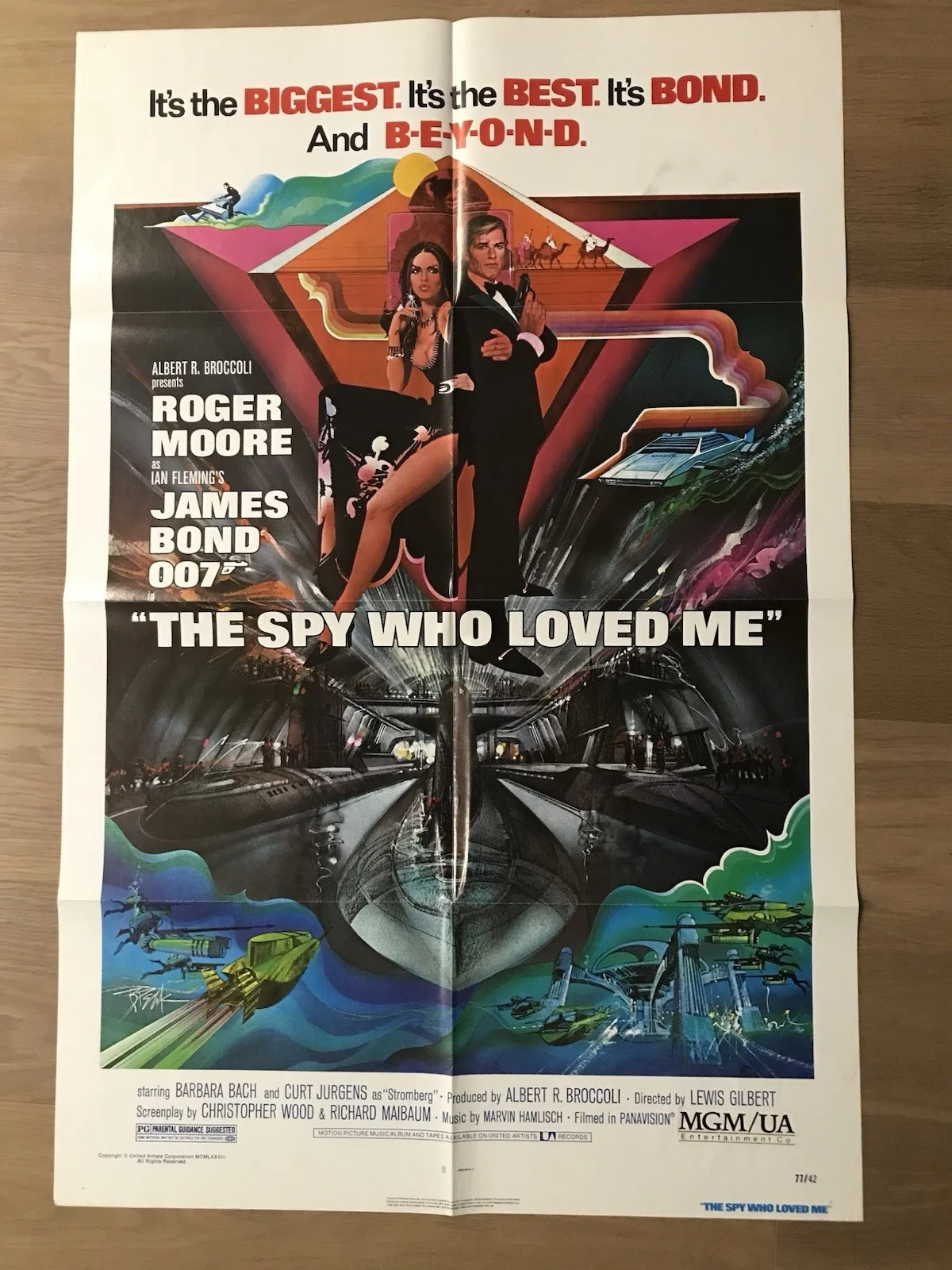 The Spy Who Loved Me (1977), James Bond, Original US Movie Poster, изображение 5
