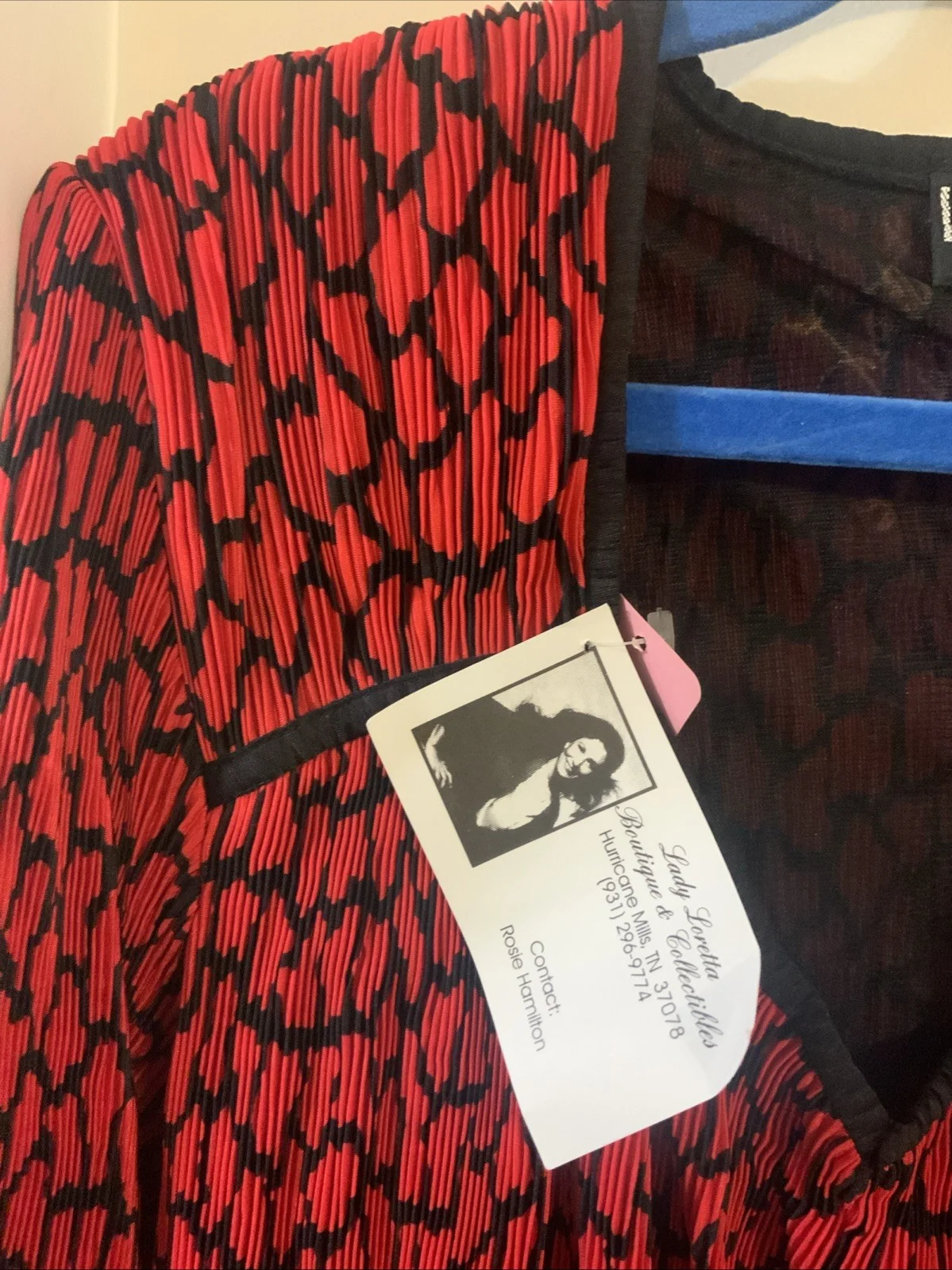 Dress Worn By Loretta Lynn In Paris & autographed By Her,bought At Her Ranch bou, изображение 5