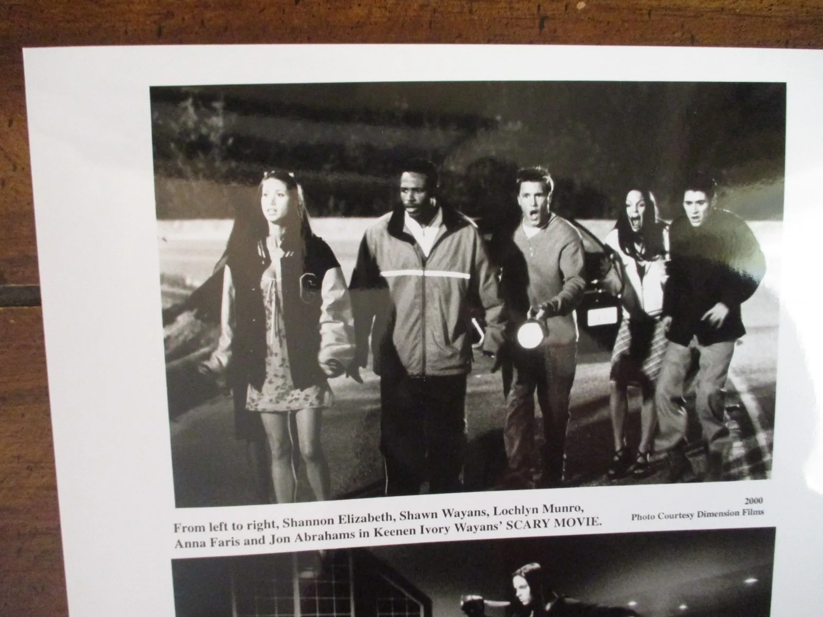 Shannon Elizabeth/Lochlyn Munro/Anna Faris/Shawn Wayan(SCARY MOVIE)2000 BW Photo, изображение 2