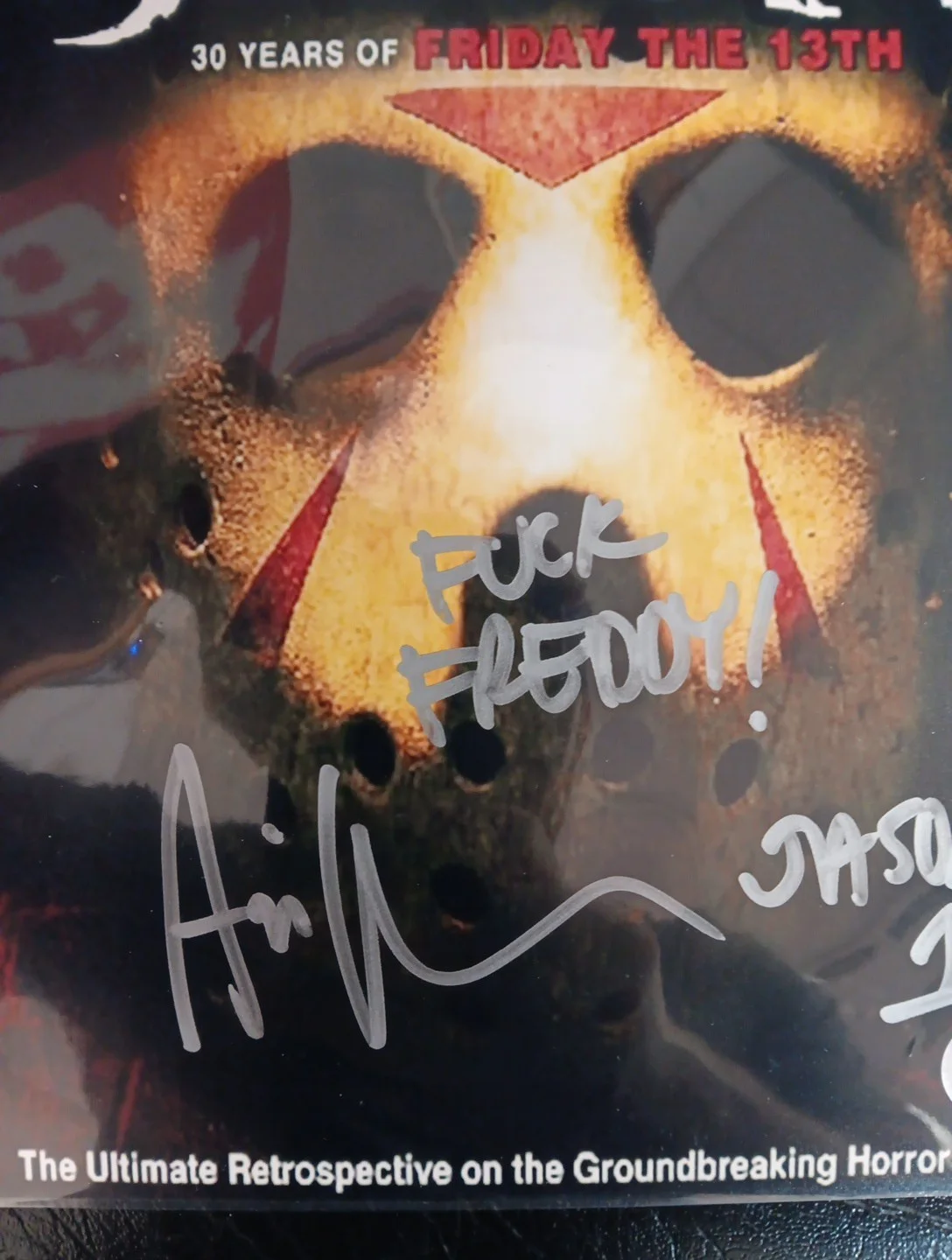 Ari Lehman — Ari Lehman Autographed Friday The 13th 8x10 Photo Beckett BSA "F*** FREDDY", изображение 2
