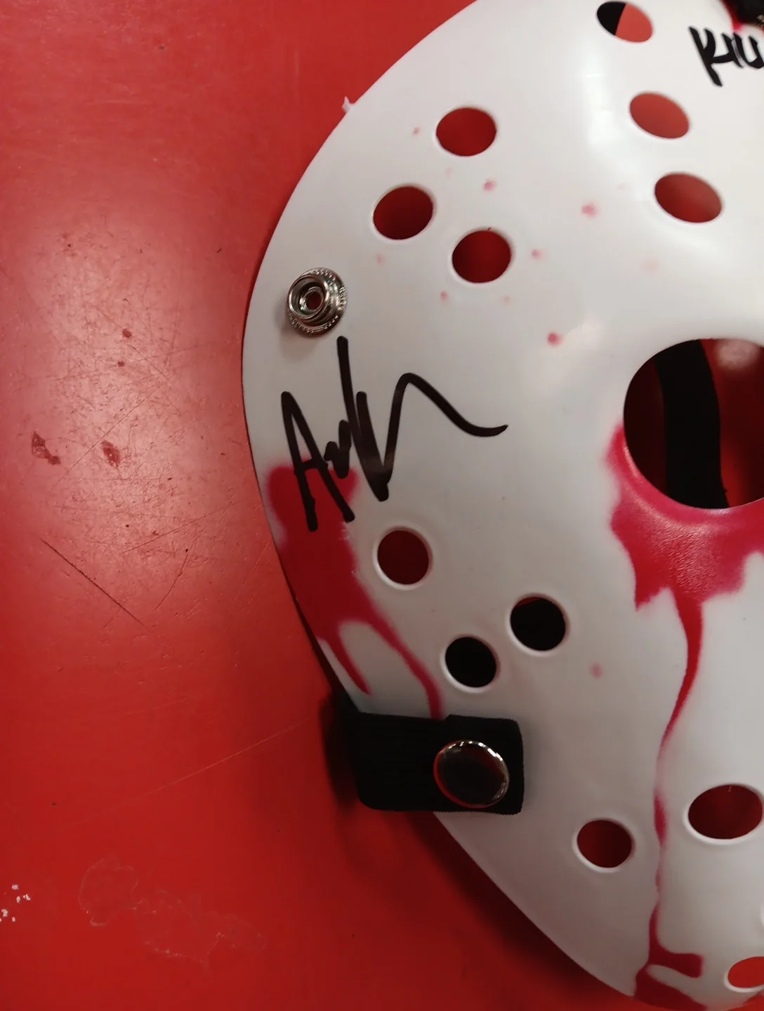 Ari Lehman — Jason Voorhees Mask Autographed Signed Ari Lehman Horror Friday 13th Beckett BAS, image 2