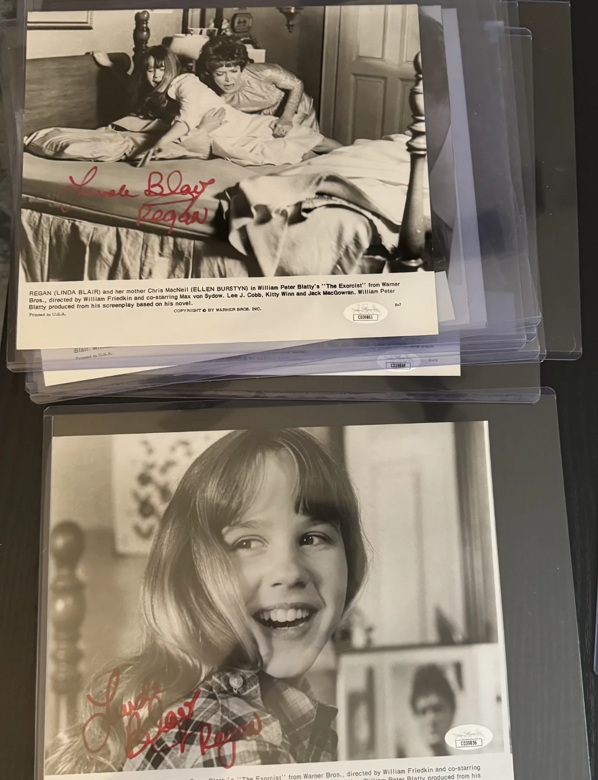 9X Linda Blair Autographed The Exorcist Original Press Kit Complete JSA, изображение 4