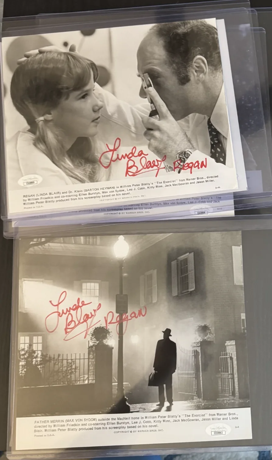 9X Linda Blair Autographed The Exorcist Original Press Kit Complete JSA, изображение 5