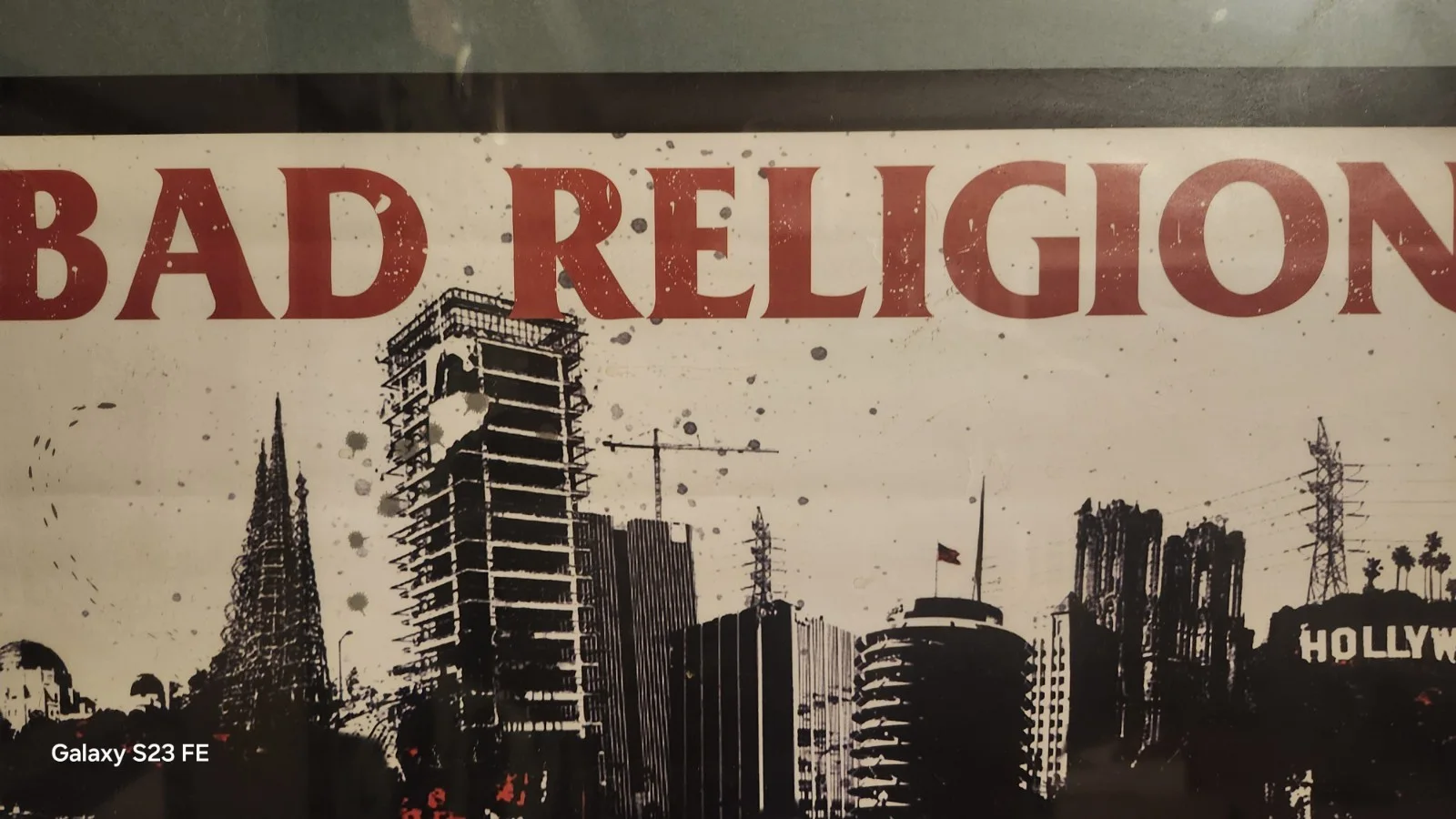 Autographed Bad Religion Poster From Warped Tour 2007 (Frame Not Included) Rare, image 3
