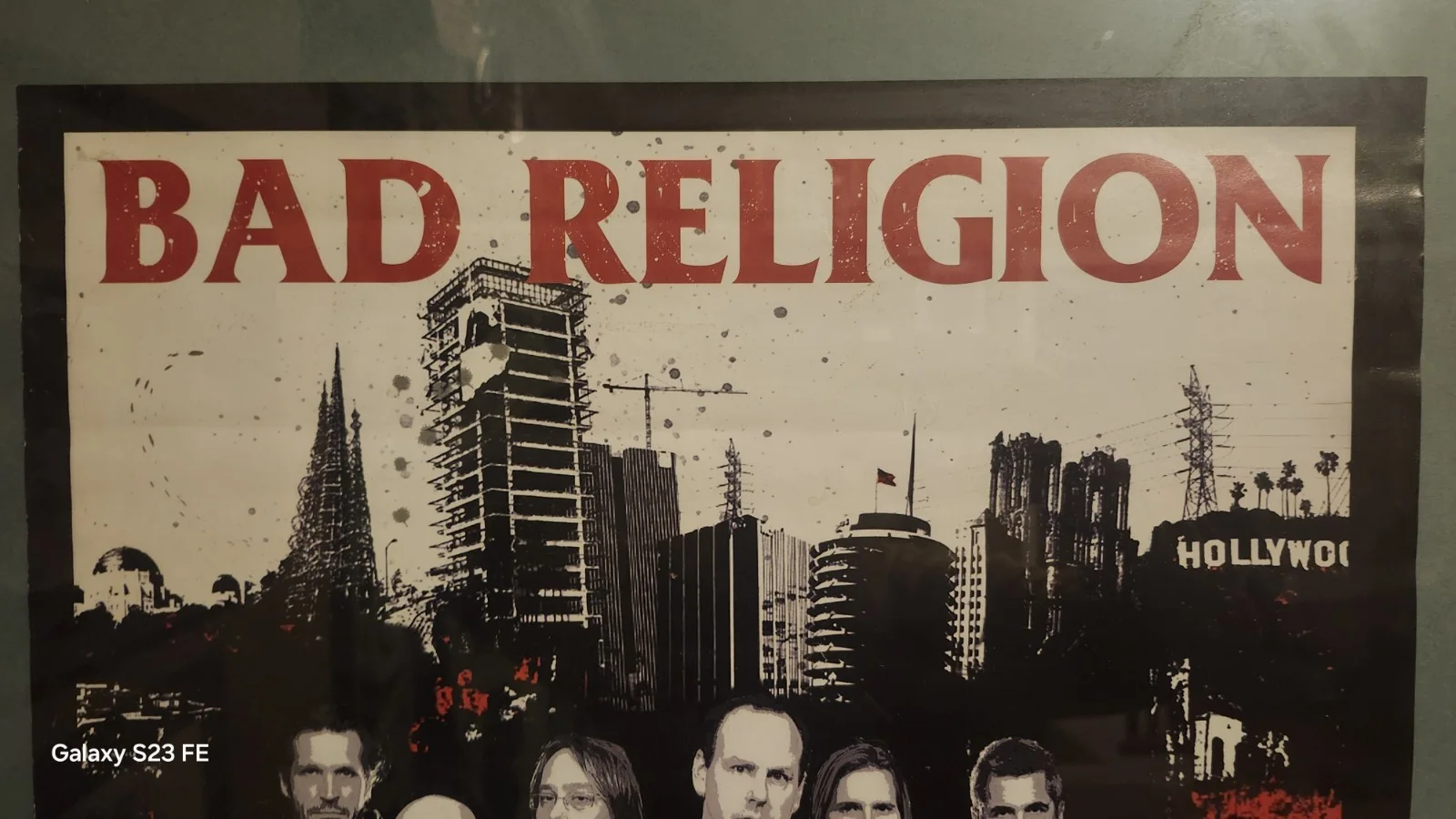 Autographed Bad Religion Poster From Warped Tour 2007 (Frame Not Included) Rare, image 4