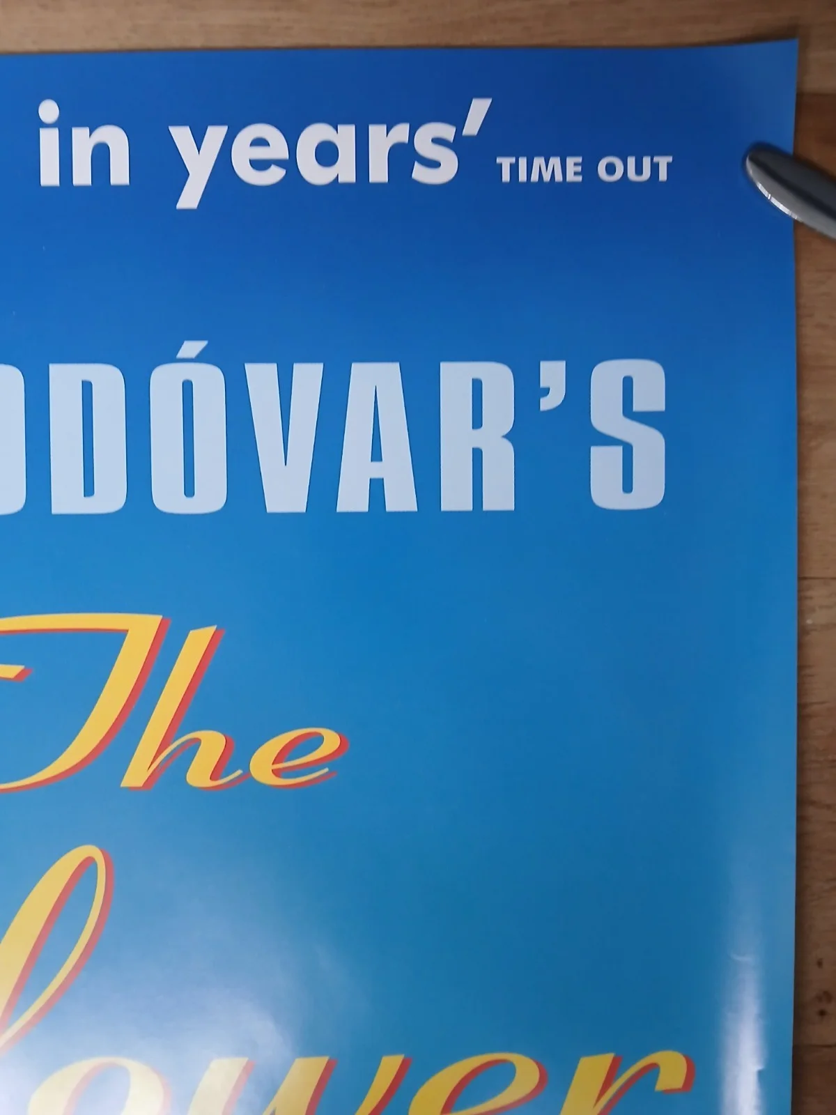 THE FLOWER OF MY SECRET (1995) excellent cond original UK quad poster -Almodovar, изображение 5