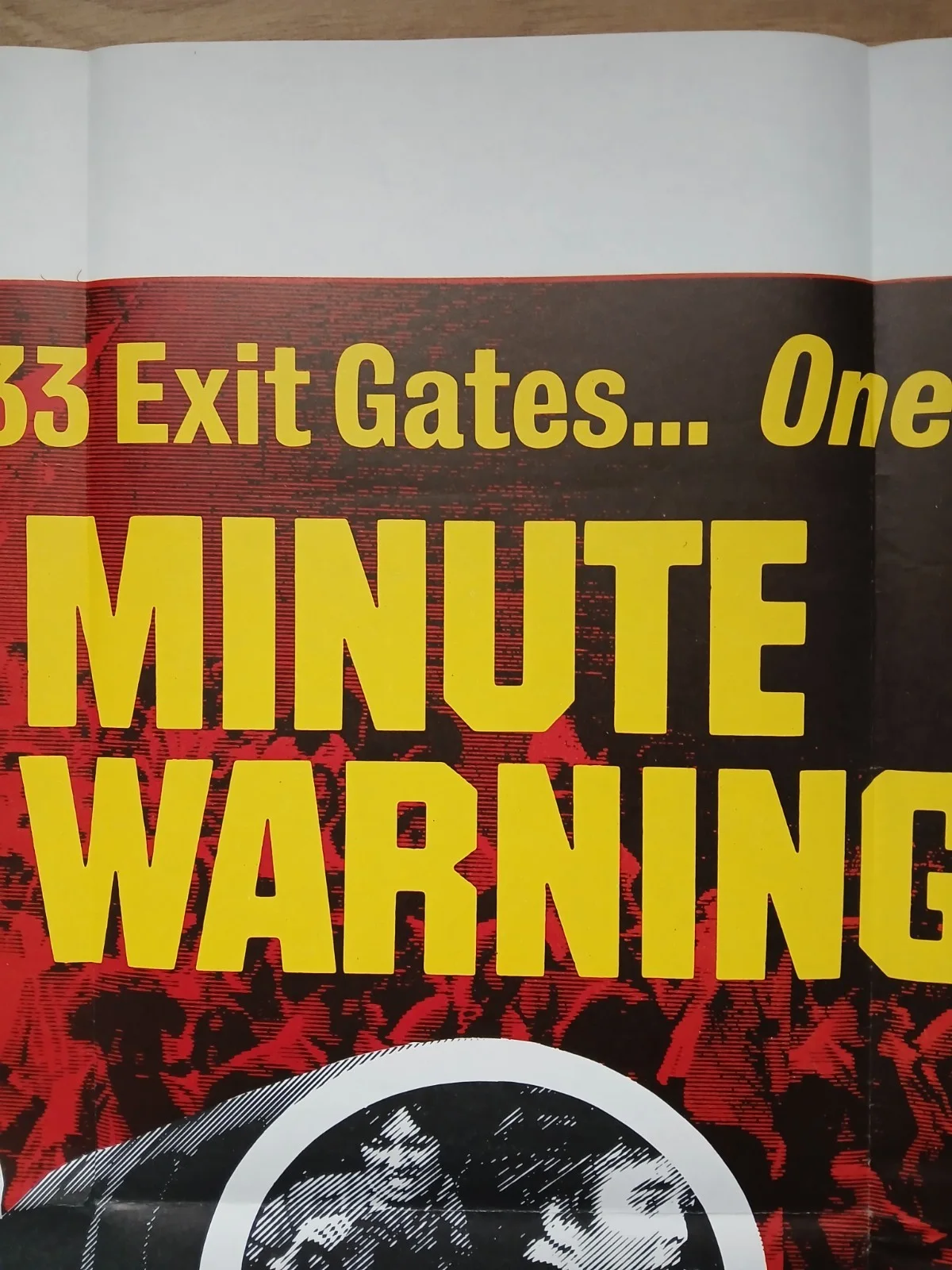 TWO MINUTE WARNING (1976) original UK quad poster - Charlton Heston thriller, image 4