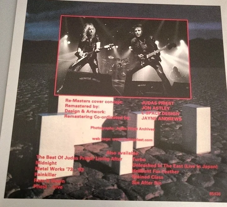 Judas Priest Signed Cd Booklet Point Of Entry. 4 Members Rob Halford Kk..., image 3