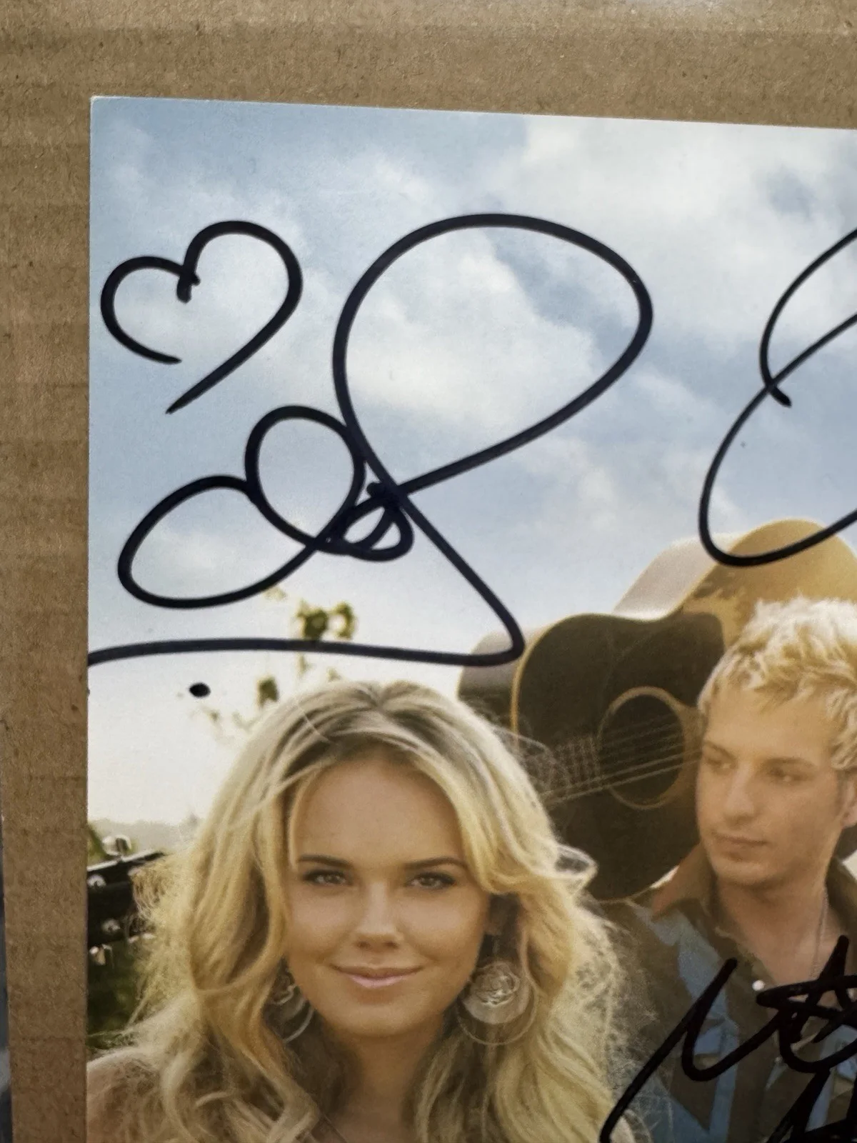TOM GOSSIN and CHEYENNE KIMBALL signed 8x10 photo Autographed Musician No COA, изображение 2