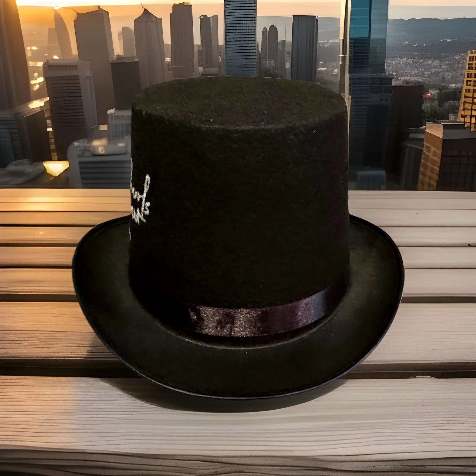 Alice Cooper — Alice Cooper Signed Top Hat Inscribed "School's Out" BAS Witnessed Autograph, изображение 2