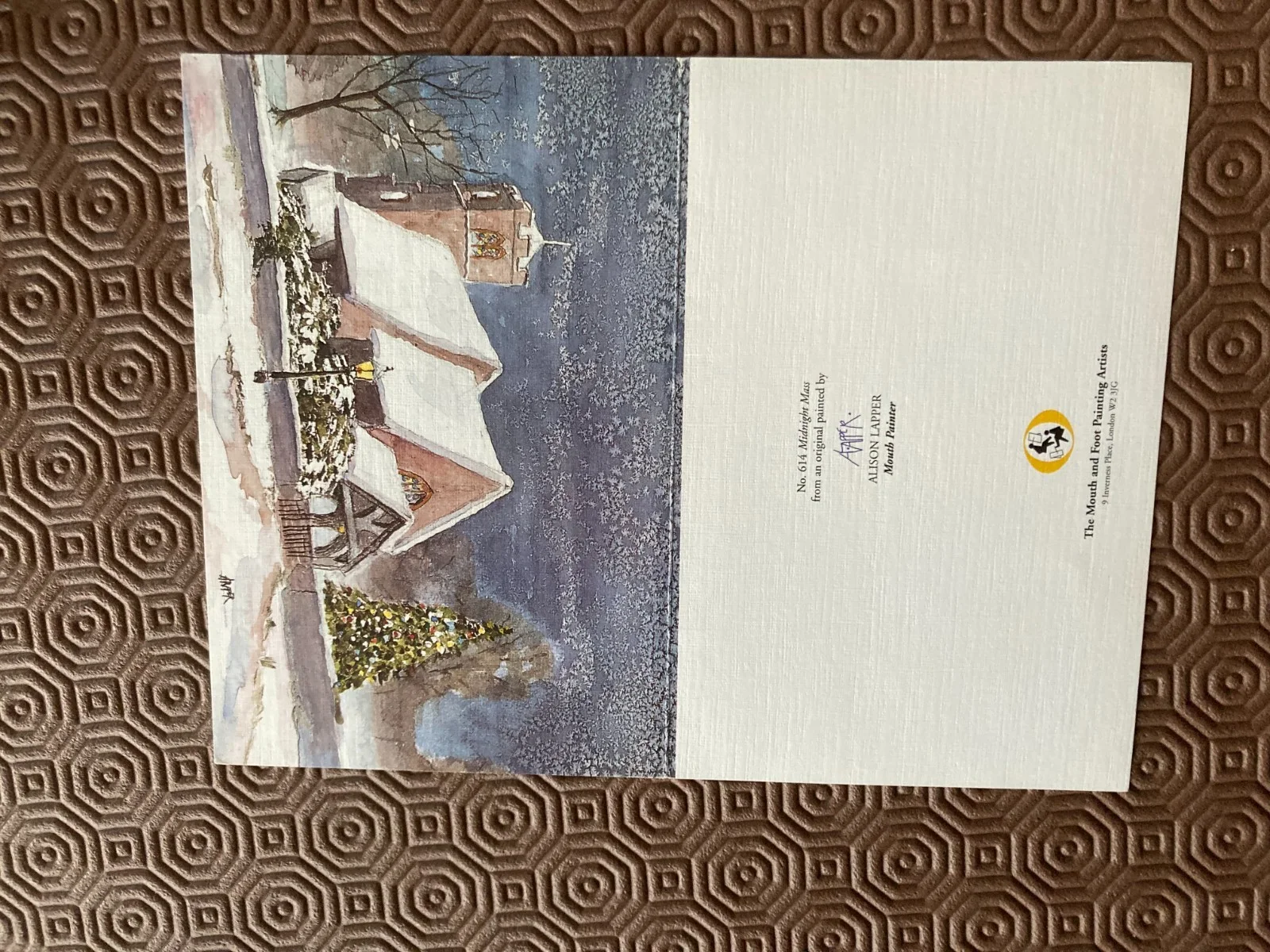 Ernie Wise Eric Morecambe fan club christmas card from president, image 3