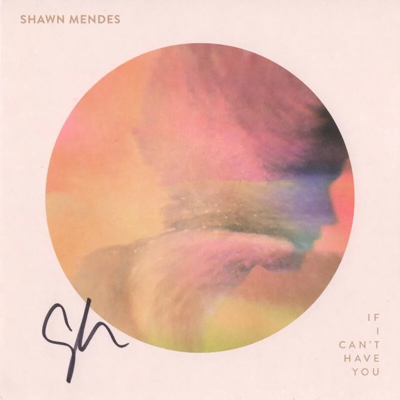 Shawn Mendes — Shawn Mendes Signed Autograph 7x7 Album Record LP Promo Insert w/ JSA COA