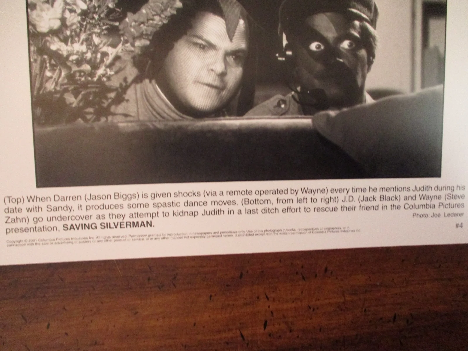 Jason Biggs/Jack Black/Steven Zahn(SAVING SILVERMAN)2001 8 x 10 B &W Press Photo, изображение 3