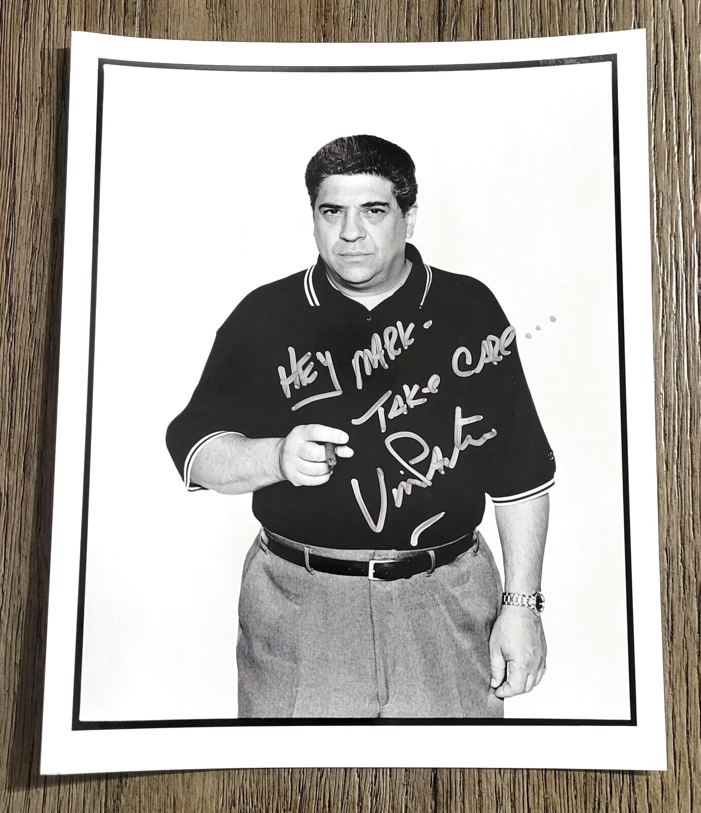 Vincent Pastore — SOPRANOS Salvatore Bonpensiero Signed 8x10 VINCENT PASTORE Autographed Photo