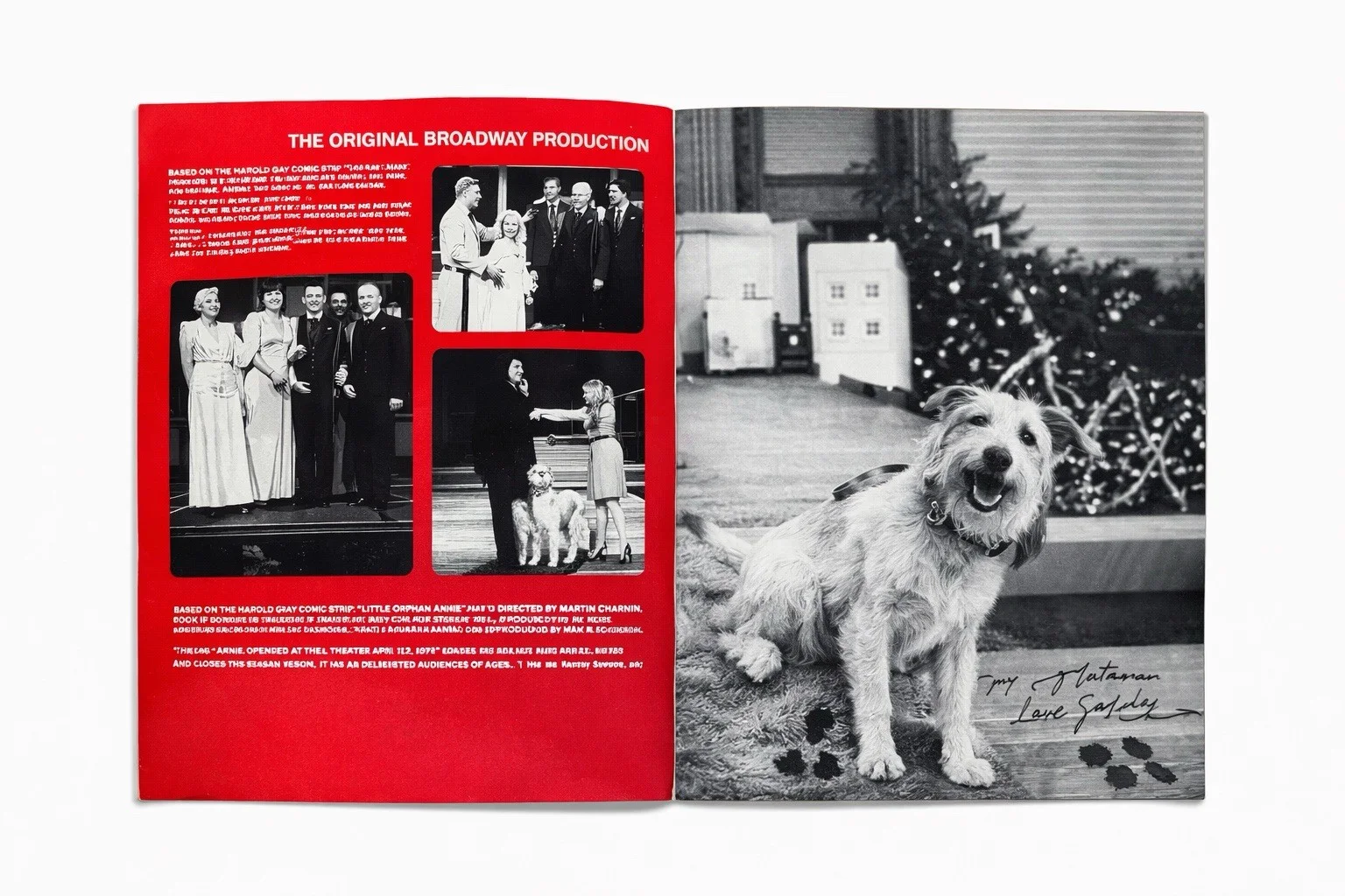 Annie Original Broadway Musical Program Playbill With Signatures, image 2