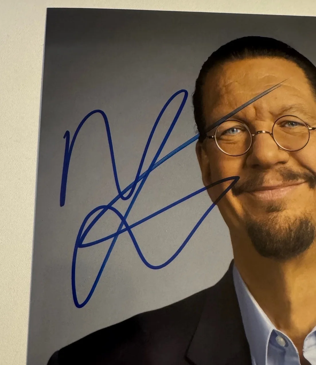 PENN JILLETTE Autographed 8x10 Photo SIGNED AUTO Penn and Teller, image 2