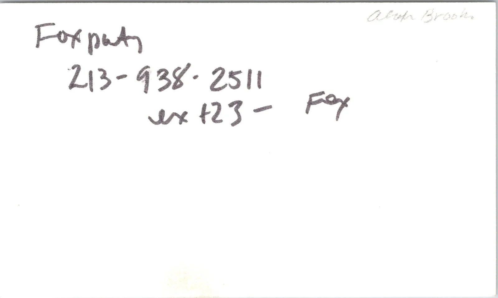 Albert Brooks — Albert Brooks Signed 3x5 Index Card Autographed, image 2