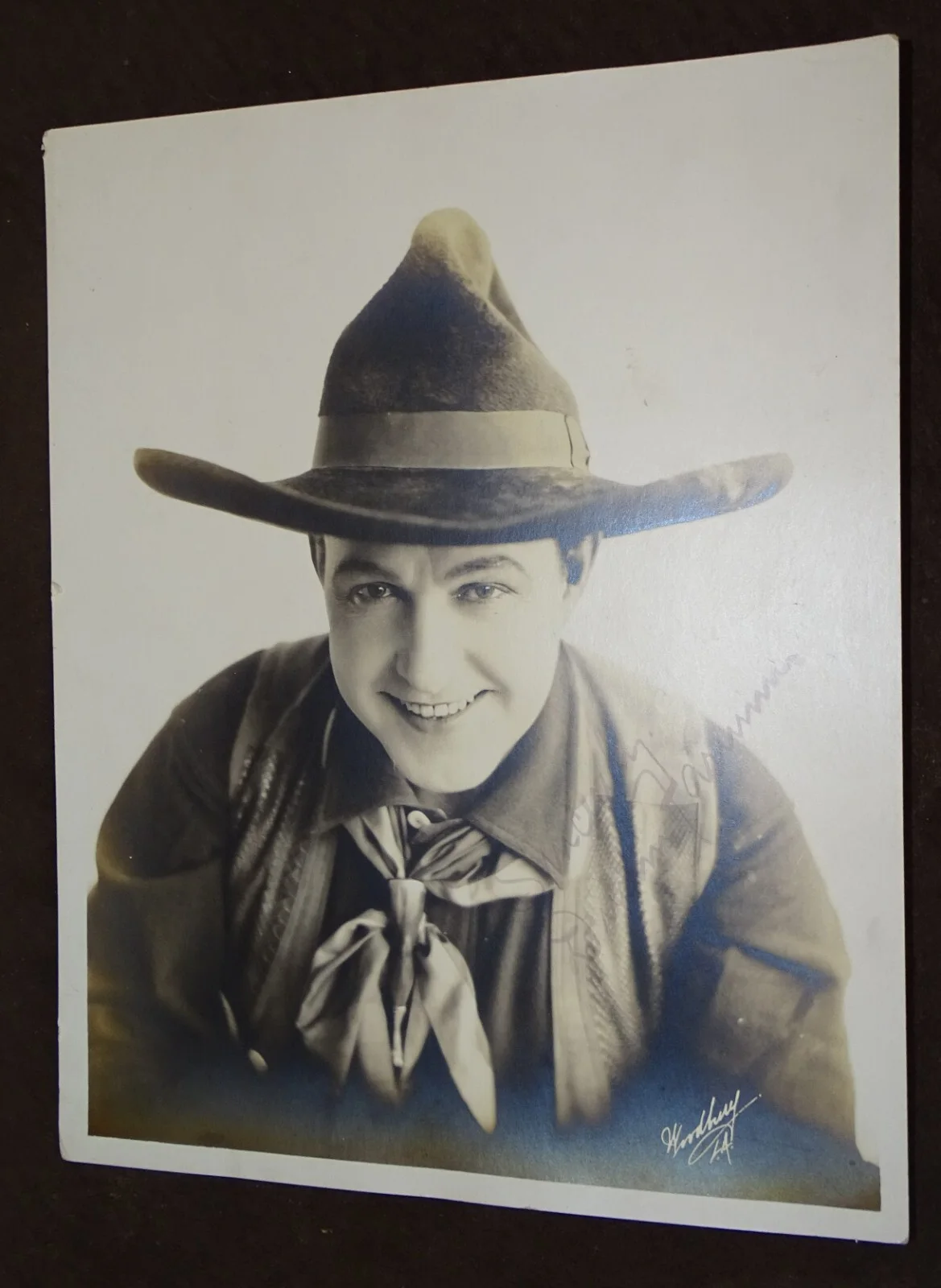 Dustin Farnum Original Photograph (stamped signature?) Silent Movie Western Star, изображение 5