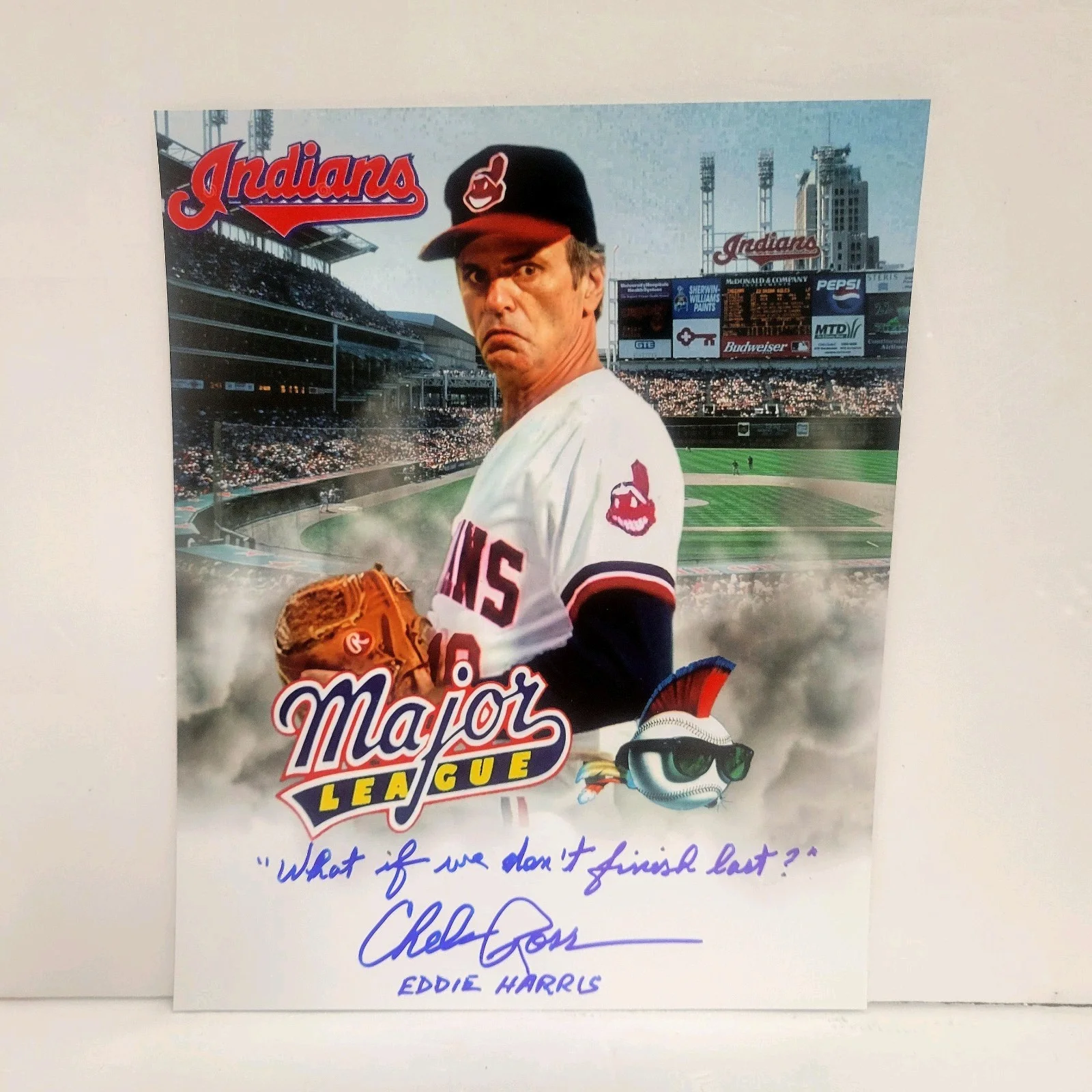 Chelcie Ross — Chelcie Ross Signed 8x10 Photo Major League RARE Inscription Baseball Movie COA