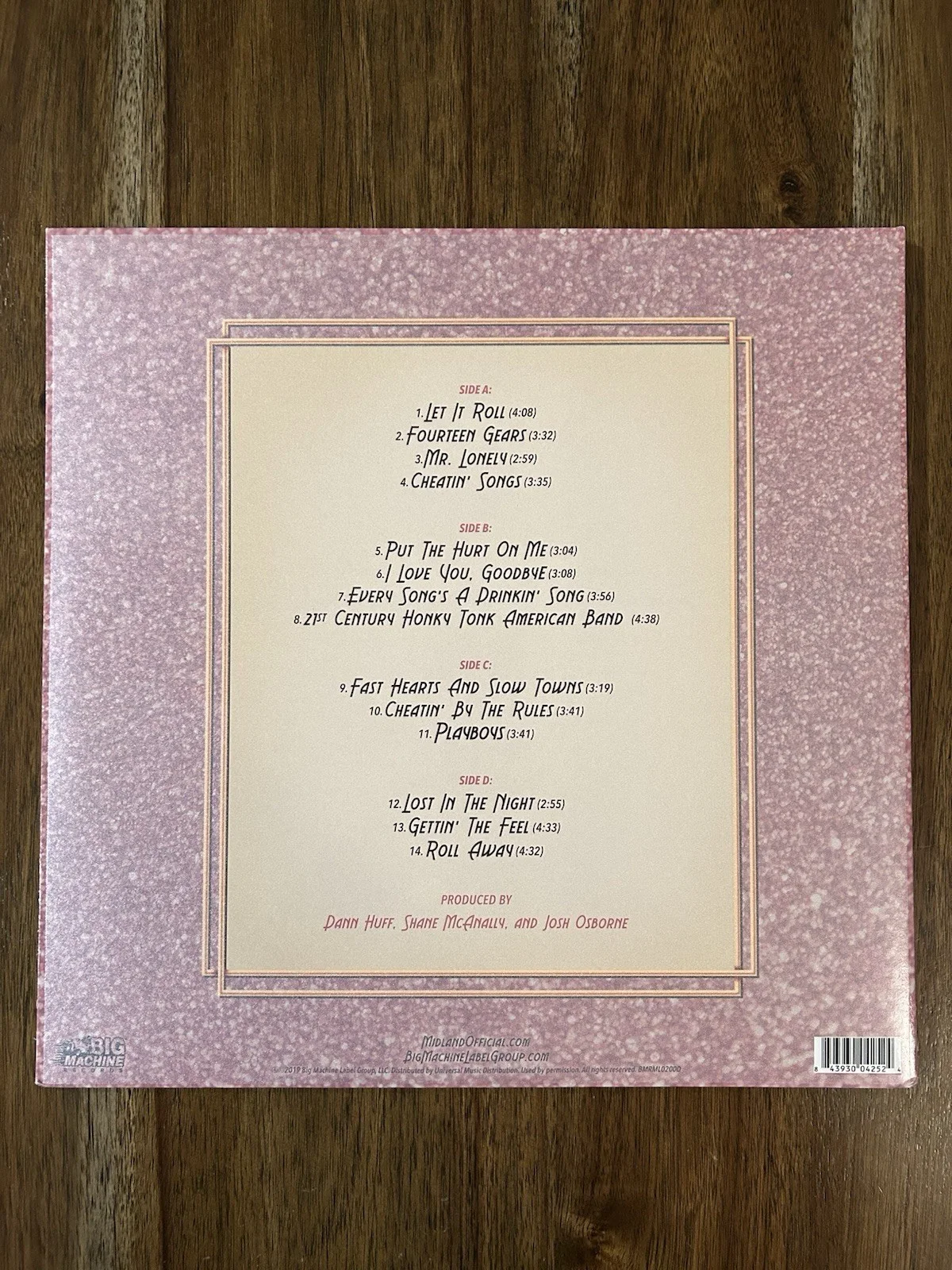 ‘Midland’ Full Band Signed ‘Let It Roll’ Vinyl Album Mark Wystrach +2 RARE, image 2