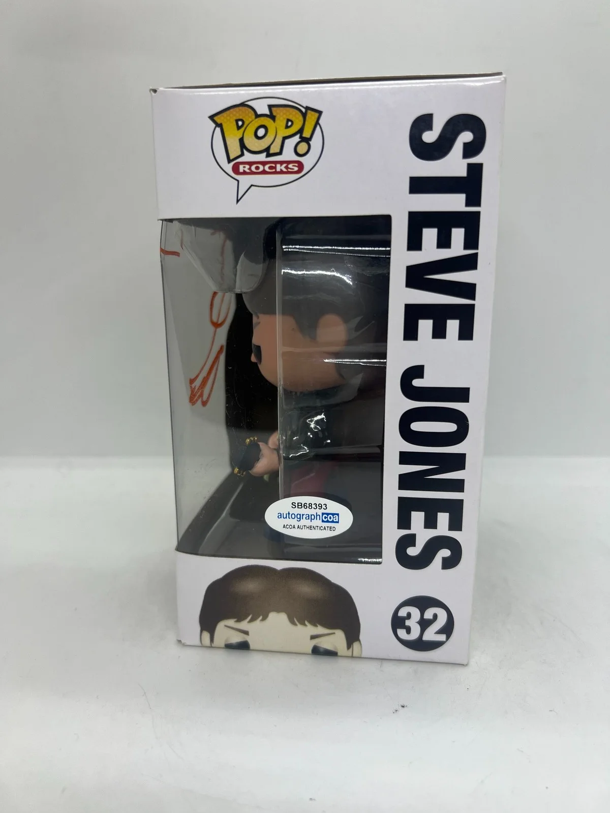 Steve Jones Signed Autographed Funko Pop The Sex Pistols Guitar #169 ACOA, изображение 2