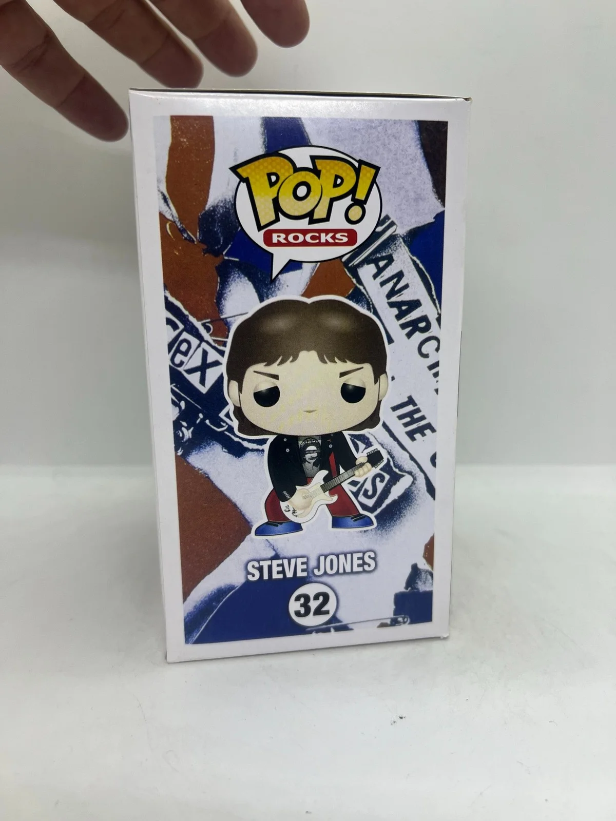 Steve Jones Signed Autographed Funko Pop The Sex Pistols Guitar #169 ACOA, изображение 3