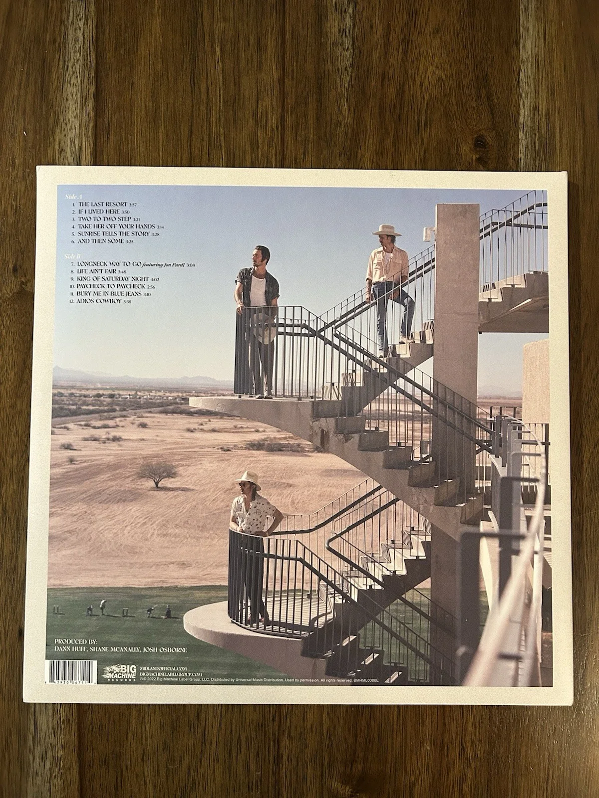 ‘Midland’ Full Band Signed ‘The Last Resort: Greetings From’ Vinyl Album RARE, изображение 2