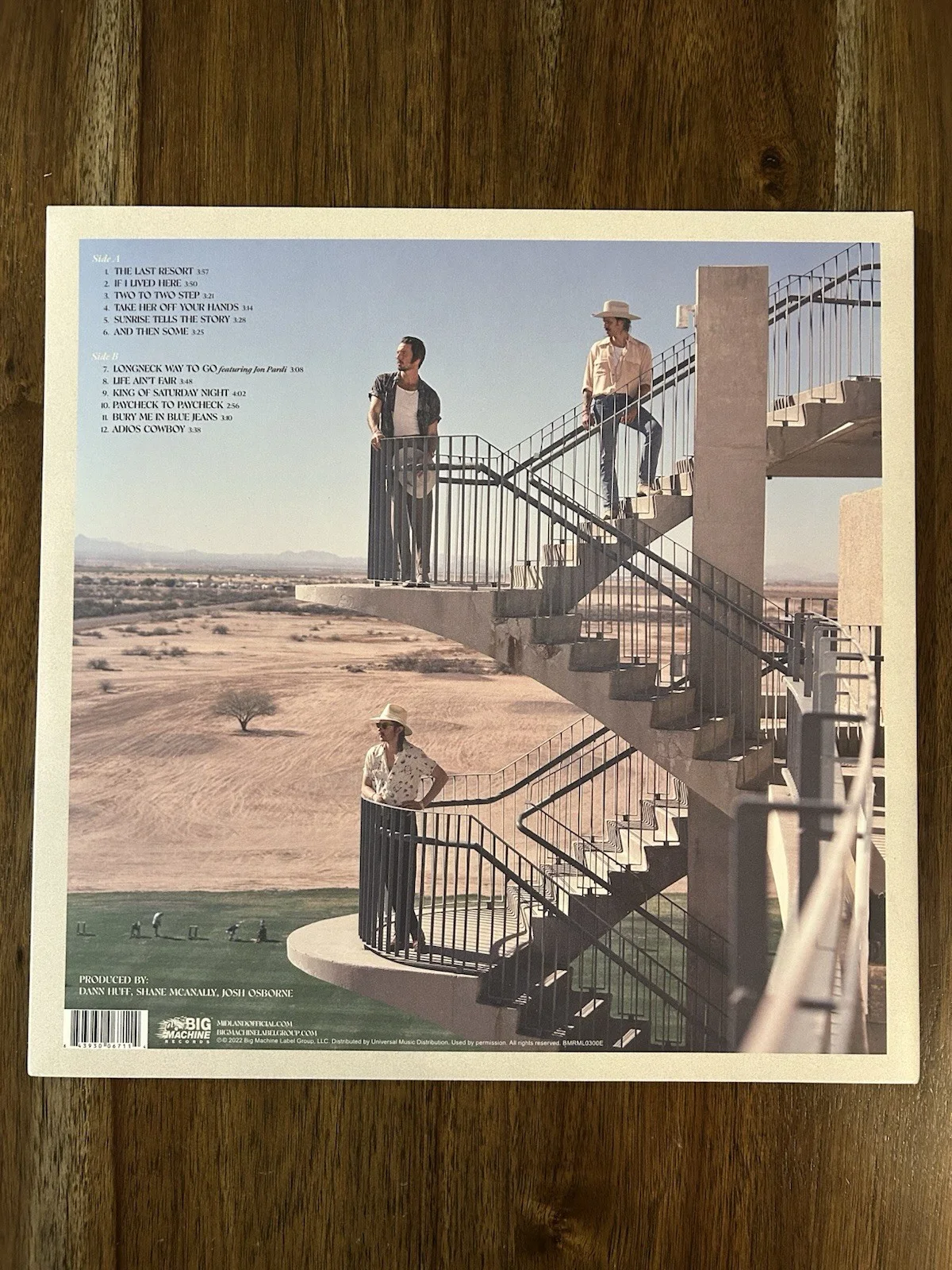 ‘Midland’ Full Band Signed ‘The Last Resort: Greetings From’ Vinyl Album RARE, изображение 2