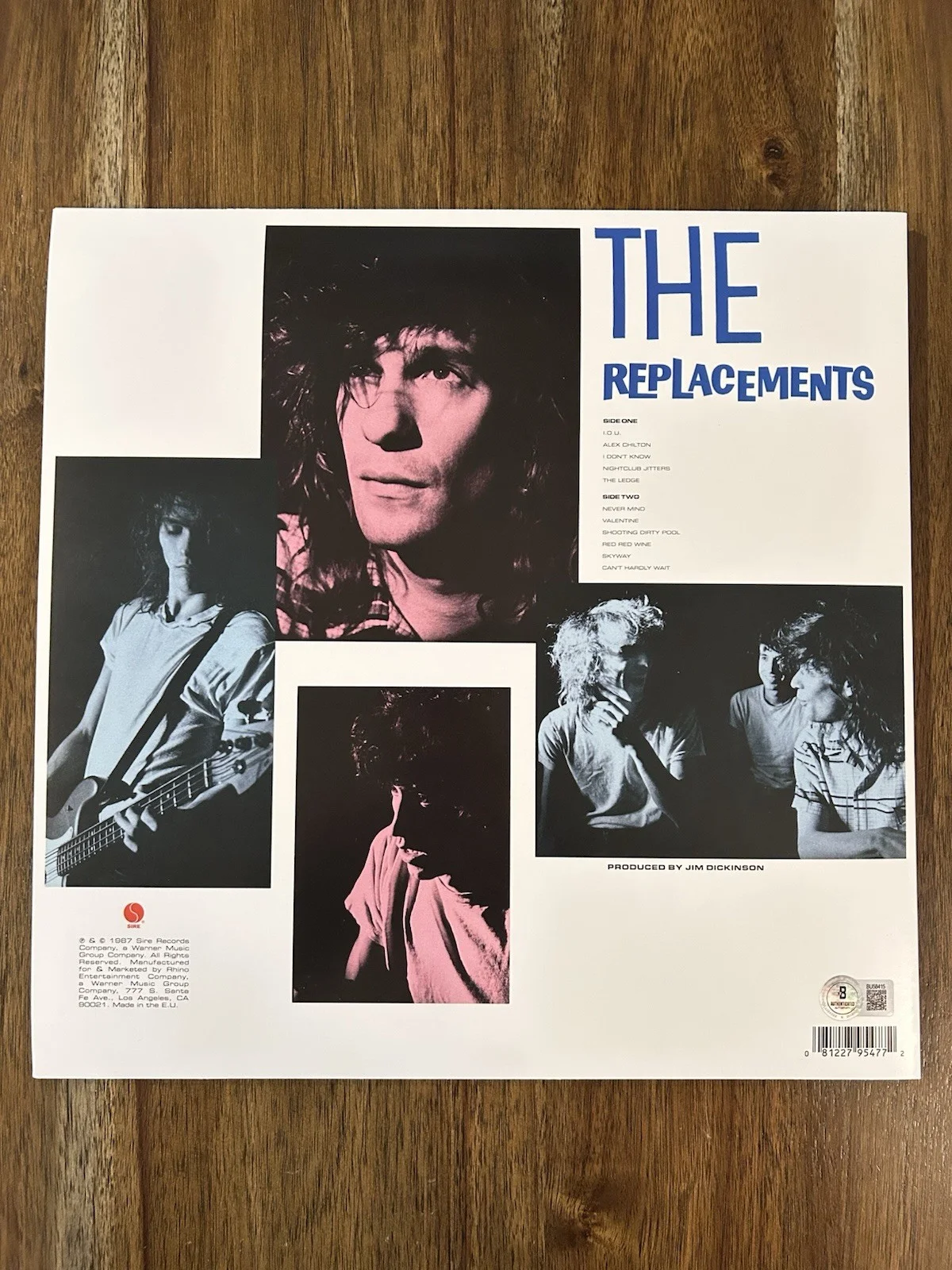 Chris Mars ‘The Replacements’ Band Signed Vinyl ‘Pleased To Meet Me’ Beckett, image 2