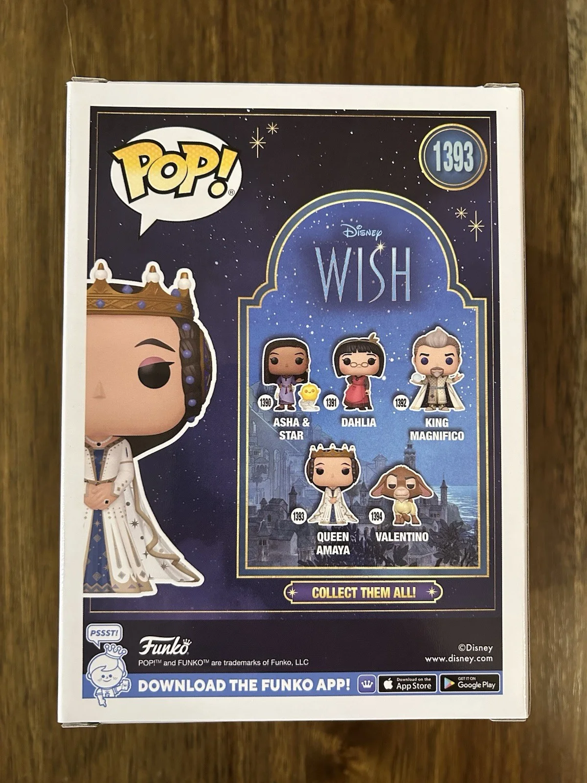 Angelique Cabral ‘Wish’ Signed ‘Queen Amaya’ Funko Pop Beckett Disney, image 3