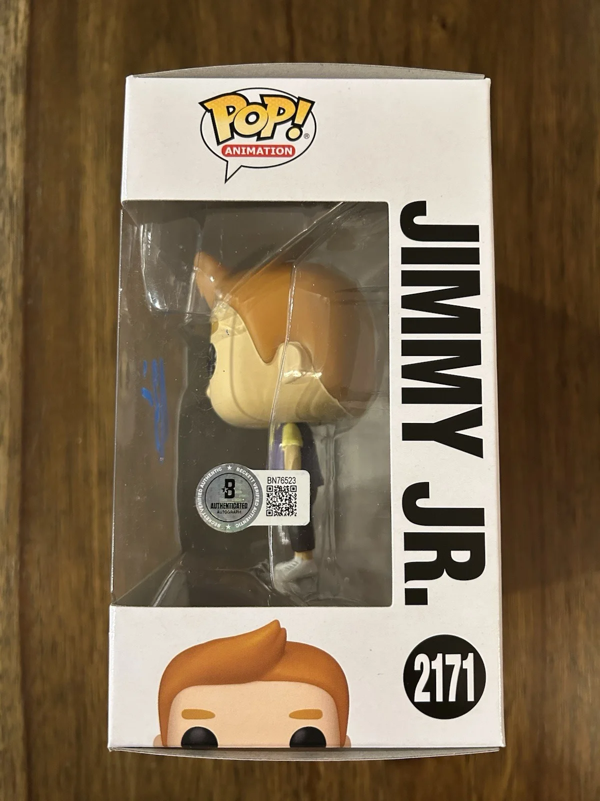 H. Jon Benjamin ‘Bob’s Burgers’ Signed Funko Pop ‘Jimmy Jr.’ Beckett Certified, изображение 2