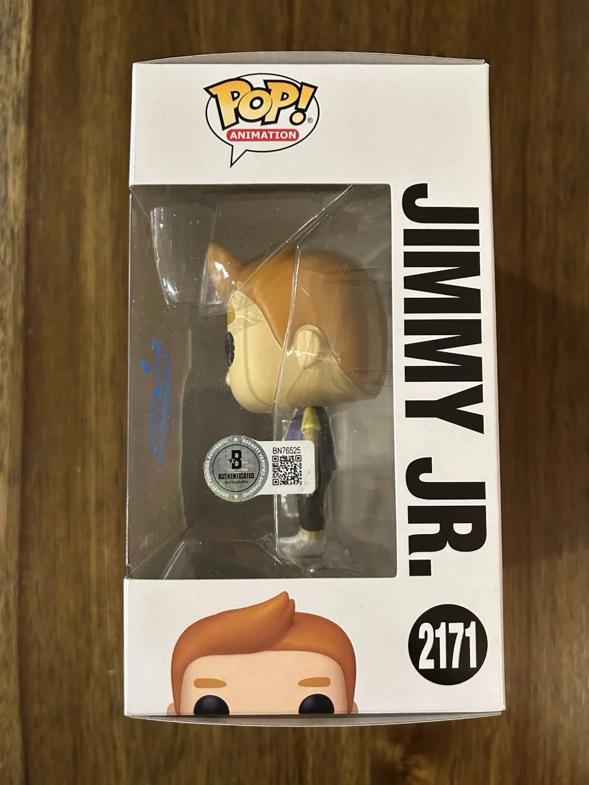 H. Jon Benjamin ‘Bob’s Burgers’ Signed Funko Pop ‘Jimmy Jr.’ Beckett Certified, image 2