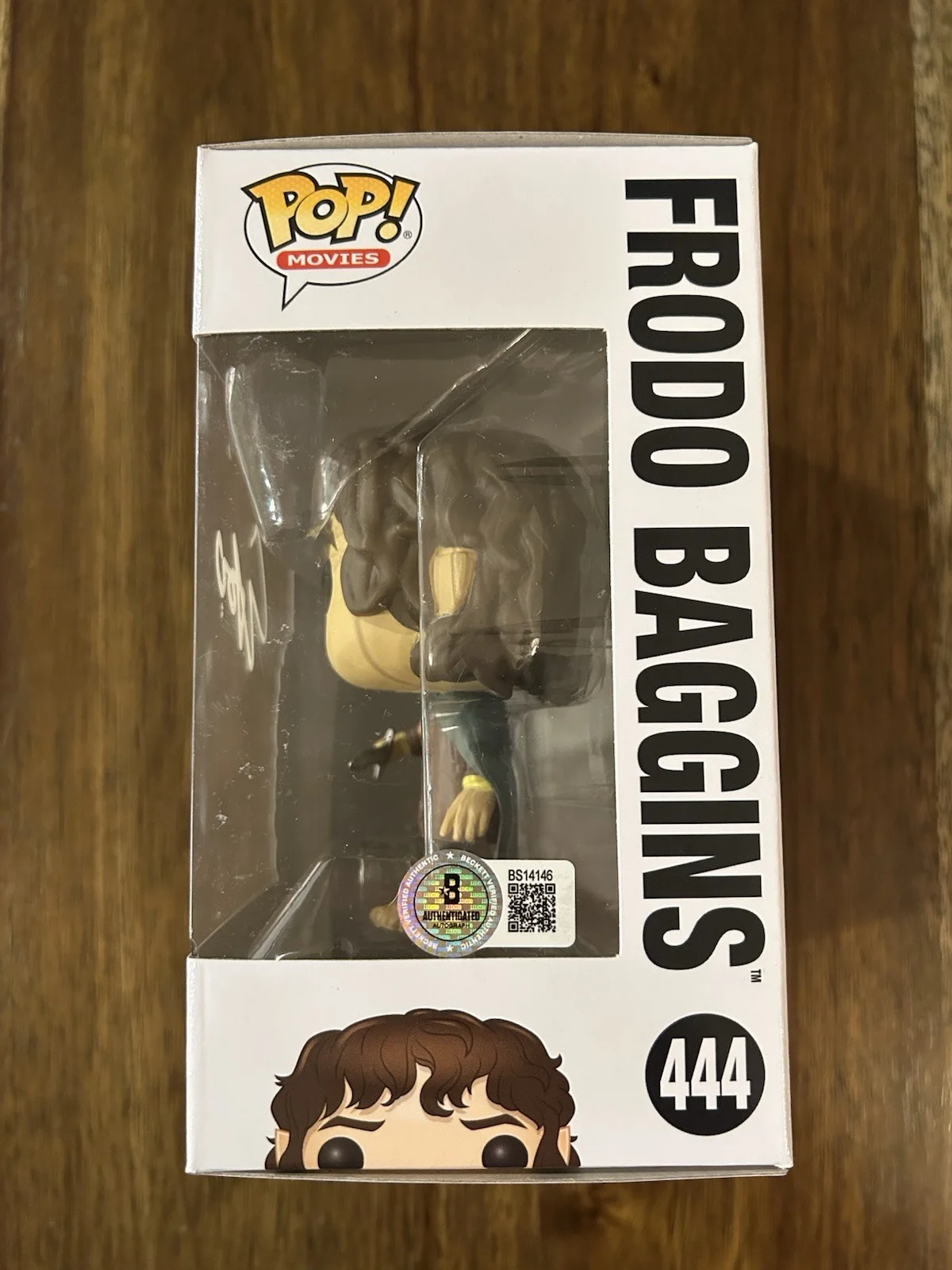 Elijah Wood — Elijah Wood ‘Lord Of The Rings’ Signed Funko Pop ‘Frodo’ Beckett Certified, изображение 2